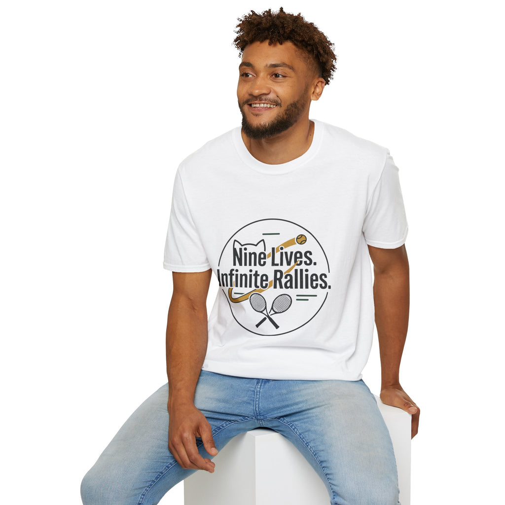 T-shirt Cat & Racket Graphic