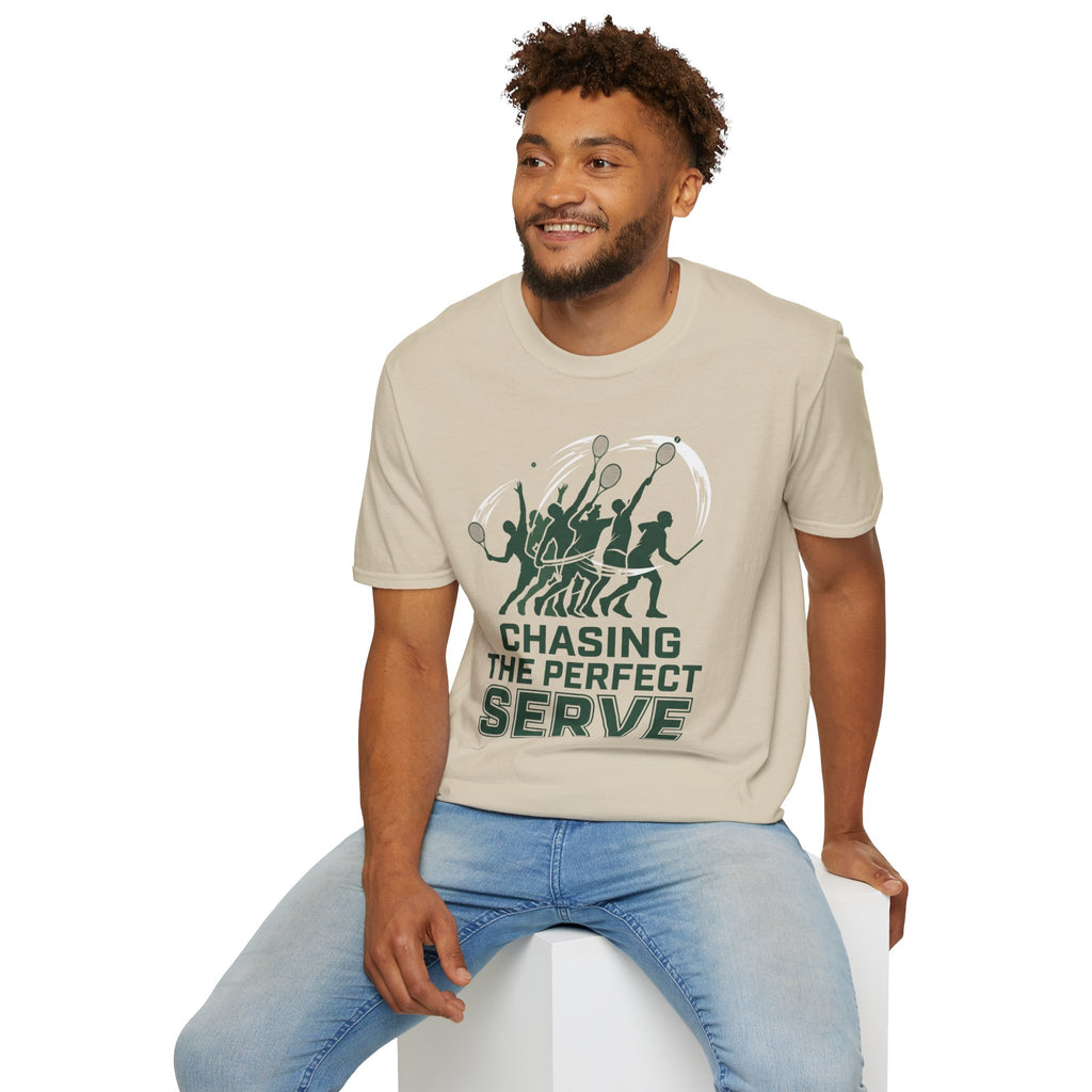 T-Shirt — Chasing the Perfect Serve Tennis Graphic Tee