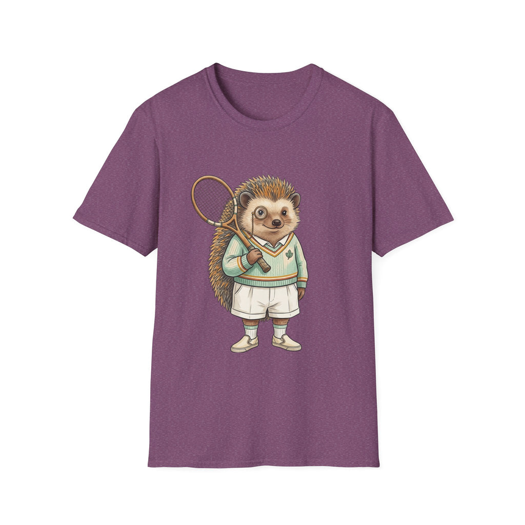 Hedgehog Tennis Player T-Shirt – Cute Animal Sports Graphic Tee