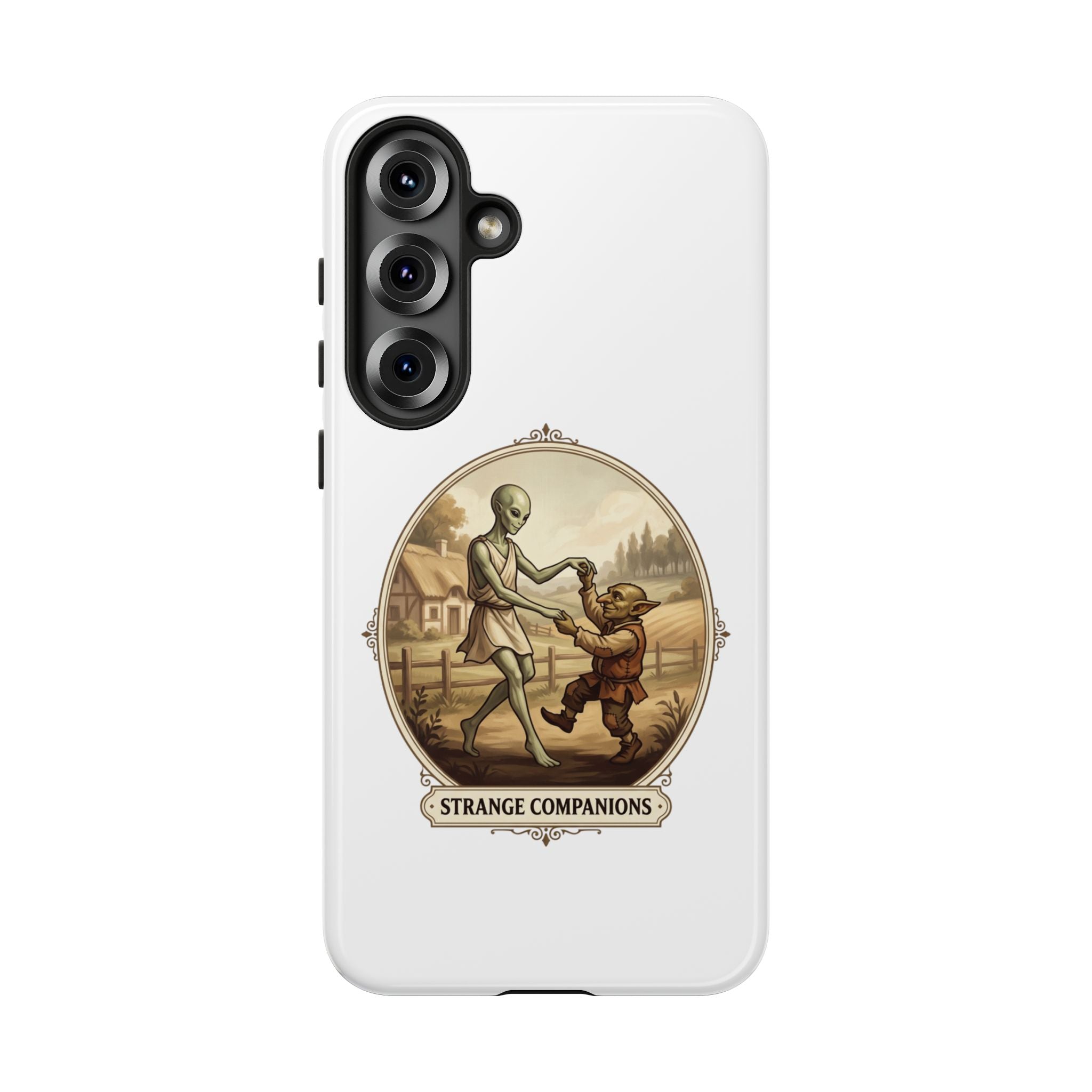 Phone Case — Vintage 'Strange Companions' Alien & Child Illustration