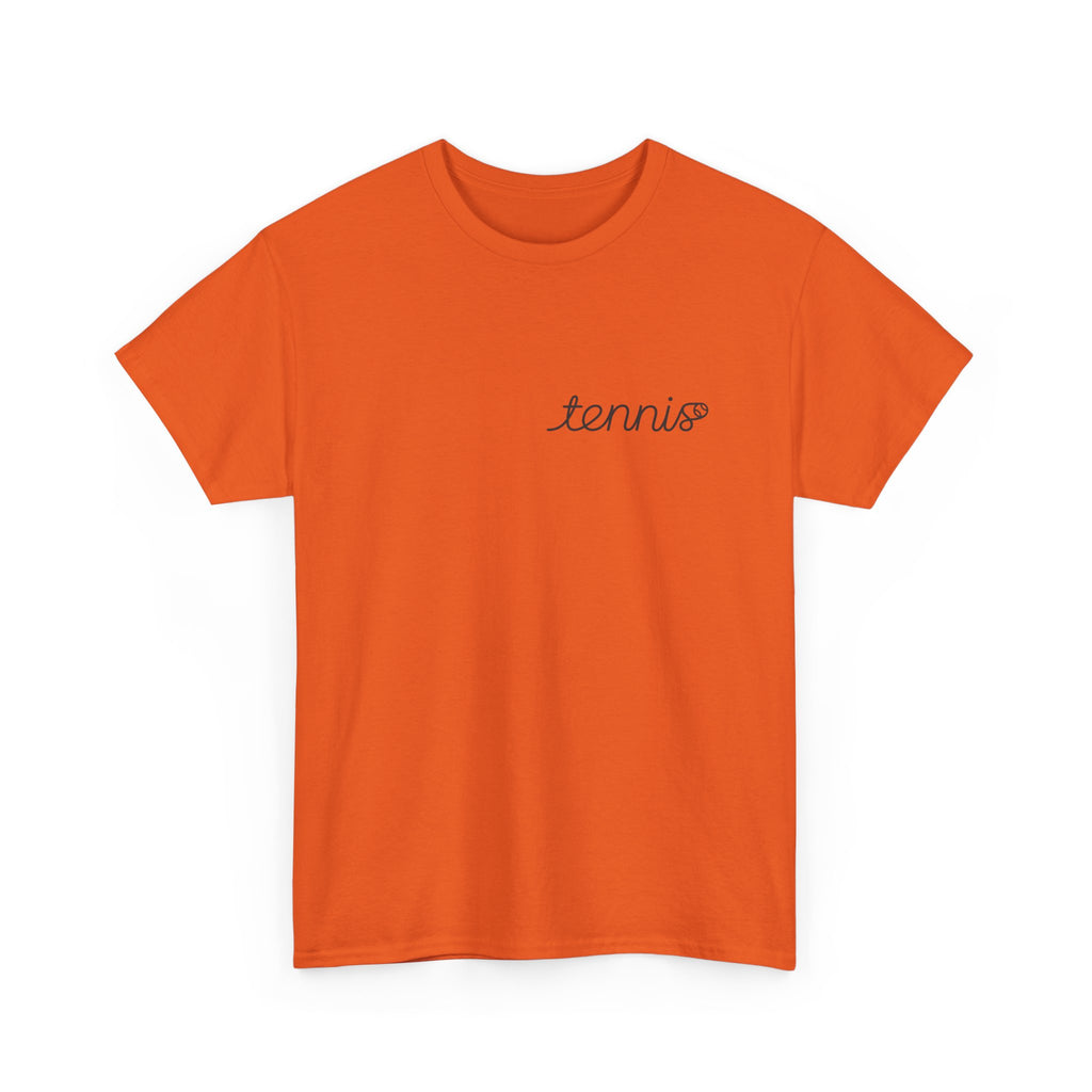 Tennis Serve Line Art Tee — Minimalist Tennis T-Shirt