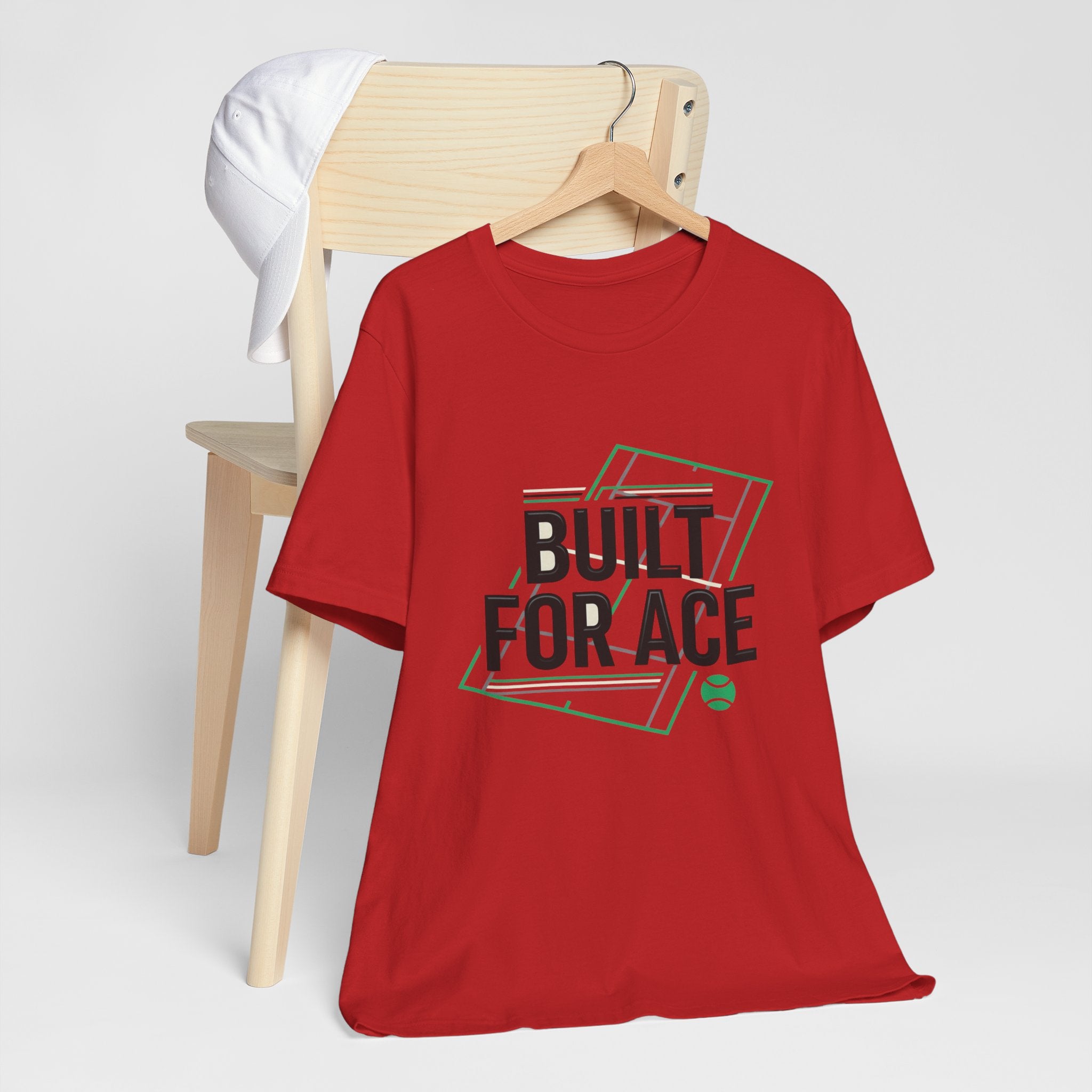 Built For Ace Tennis T‑Shirt – Retro Court Graphic Tee