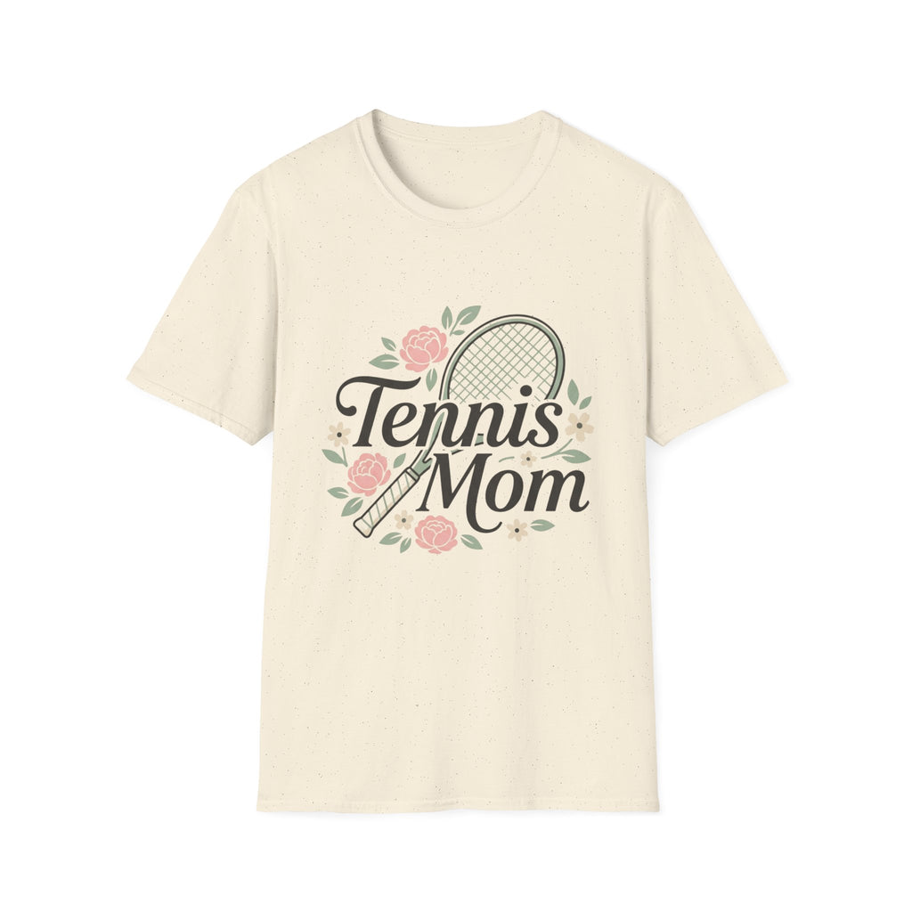 Tennis Mom Shirt — Floral Racket Design
