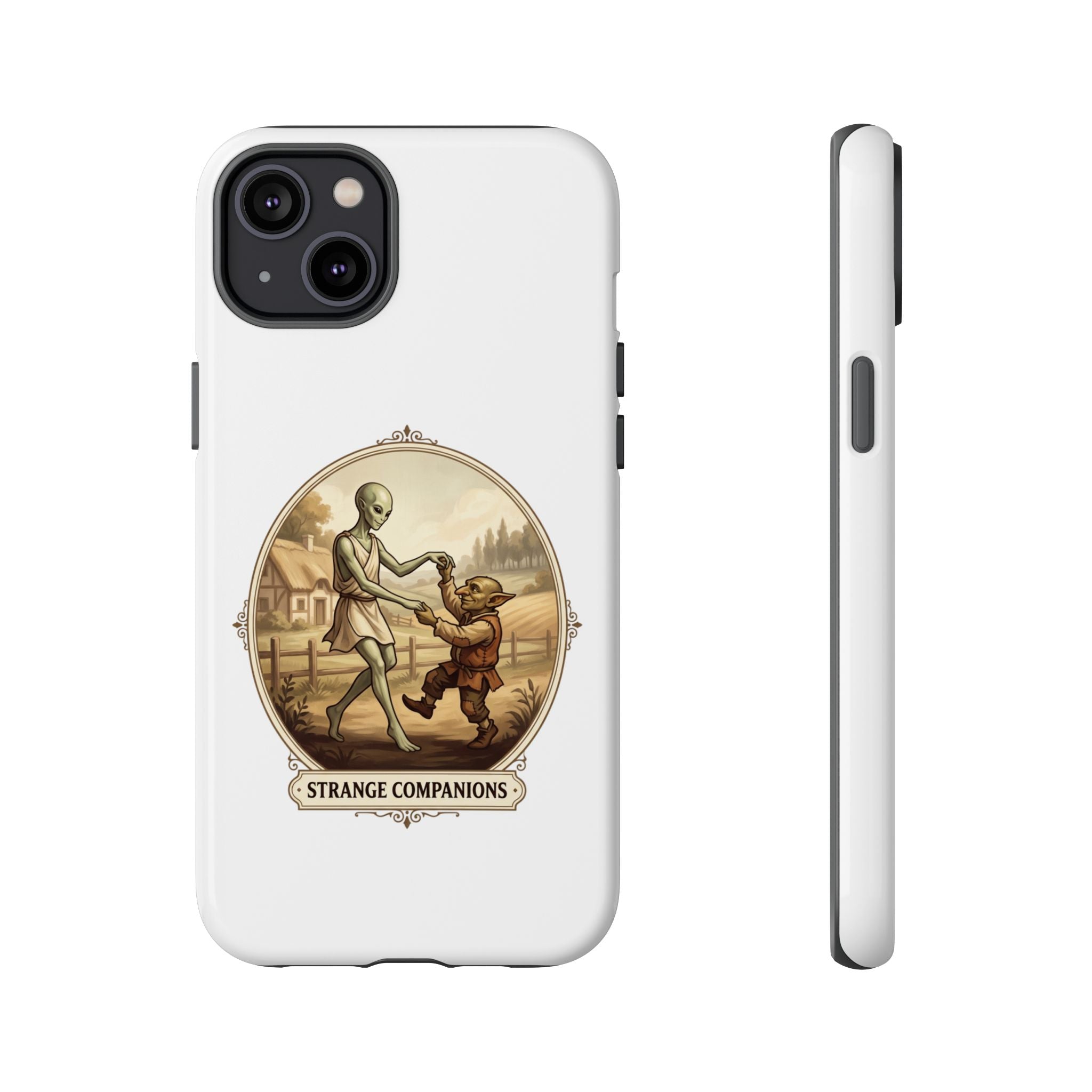 Phone Case — Vintage 'Strange Companions' Alien & Child Illustration