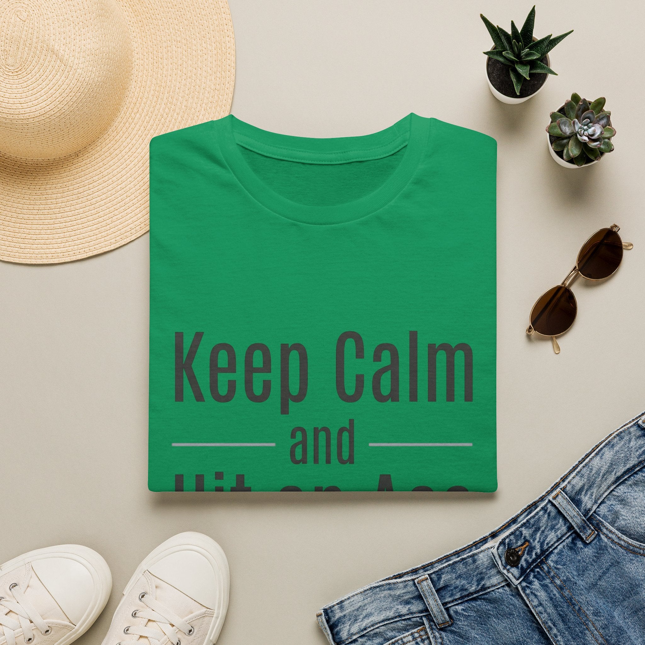 T-Shirt — Keep Calm and Hit an Ace Tennis Tee