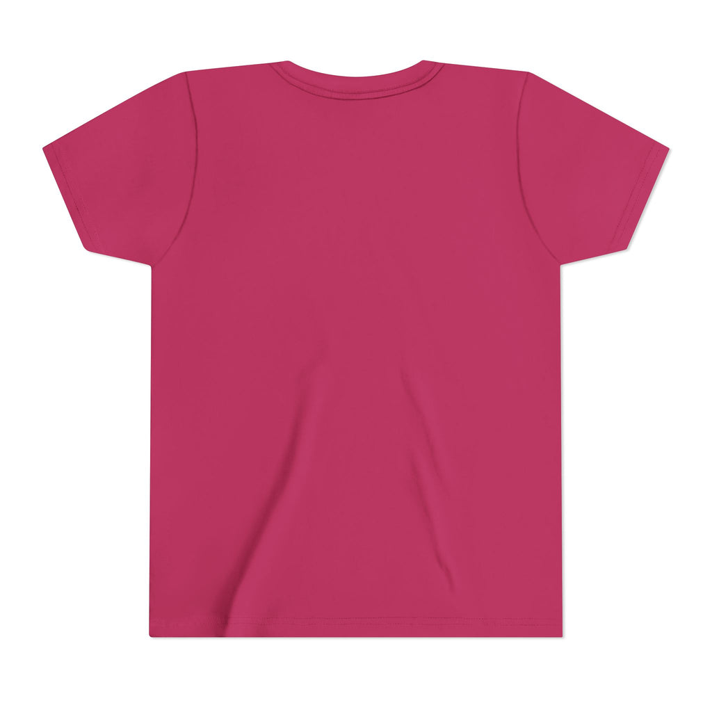 Princess Fairy Kids T-Shirt - Cute Pink Crowned Princess Graphic Youth Tee