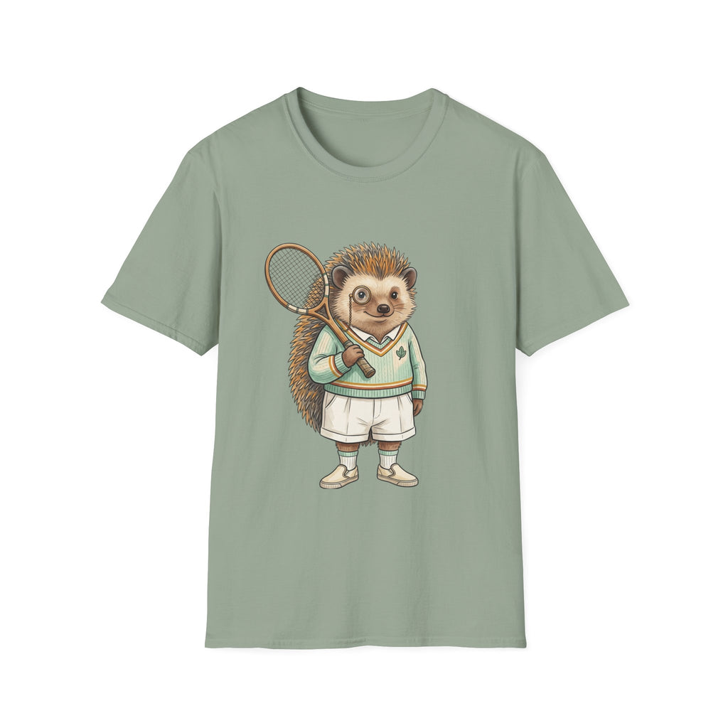 Hedgehog Tennis Player T-Shirt – Cute Animal Sports Graphic Tee
