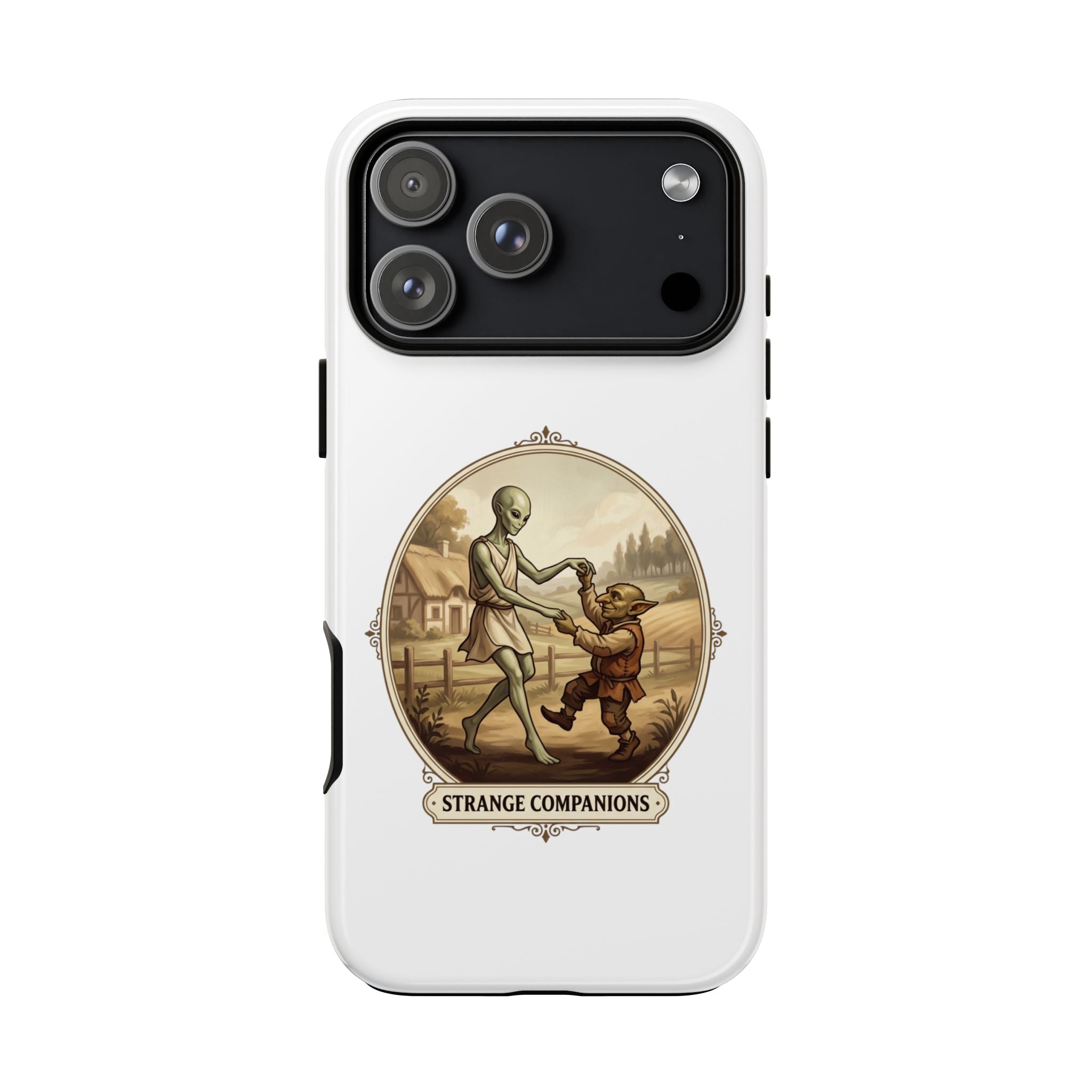 Phone Case — Vintage 'Strange Companions' Alien & Child Illustration