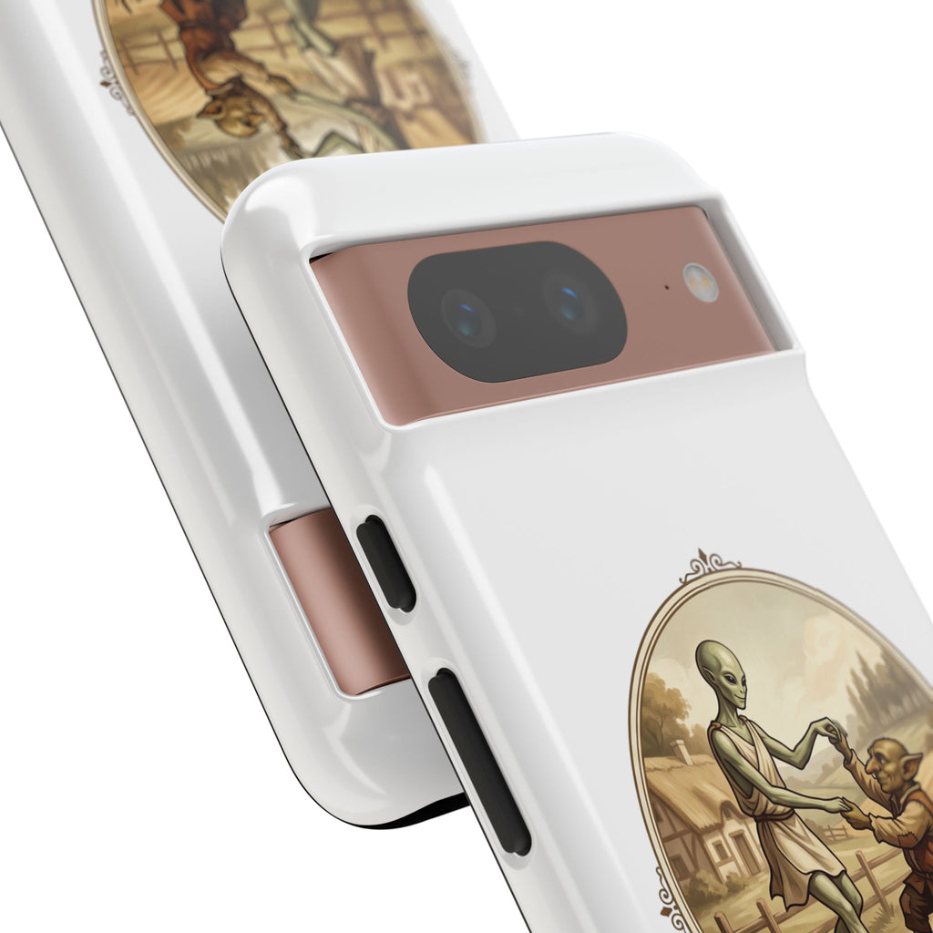 Phone Case — Vintage 'Strange Companions' Alien & Child Illustration