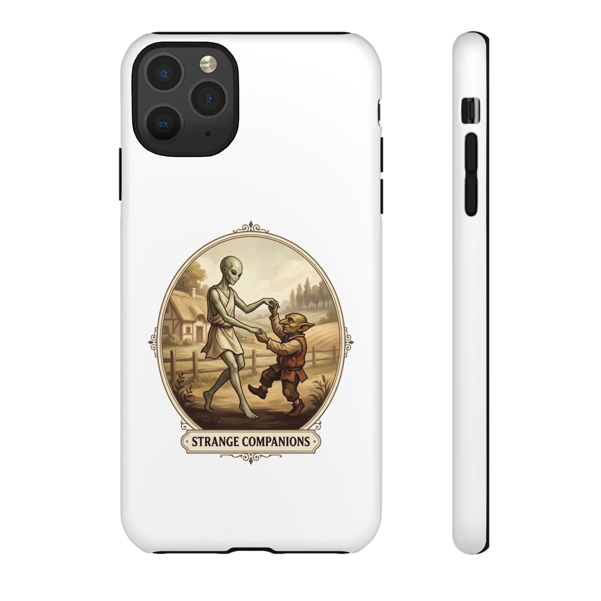 Phone Case — Vintage 'Strange Companions' Alien & Child Illustration