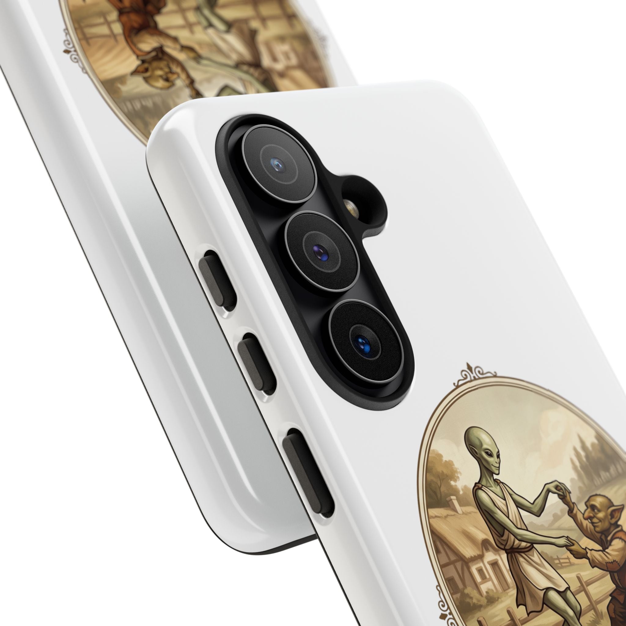 Phone Case — Vintage 'Strange Companions' Alien & Child Illustration