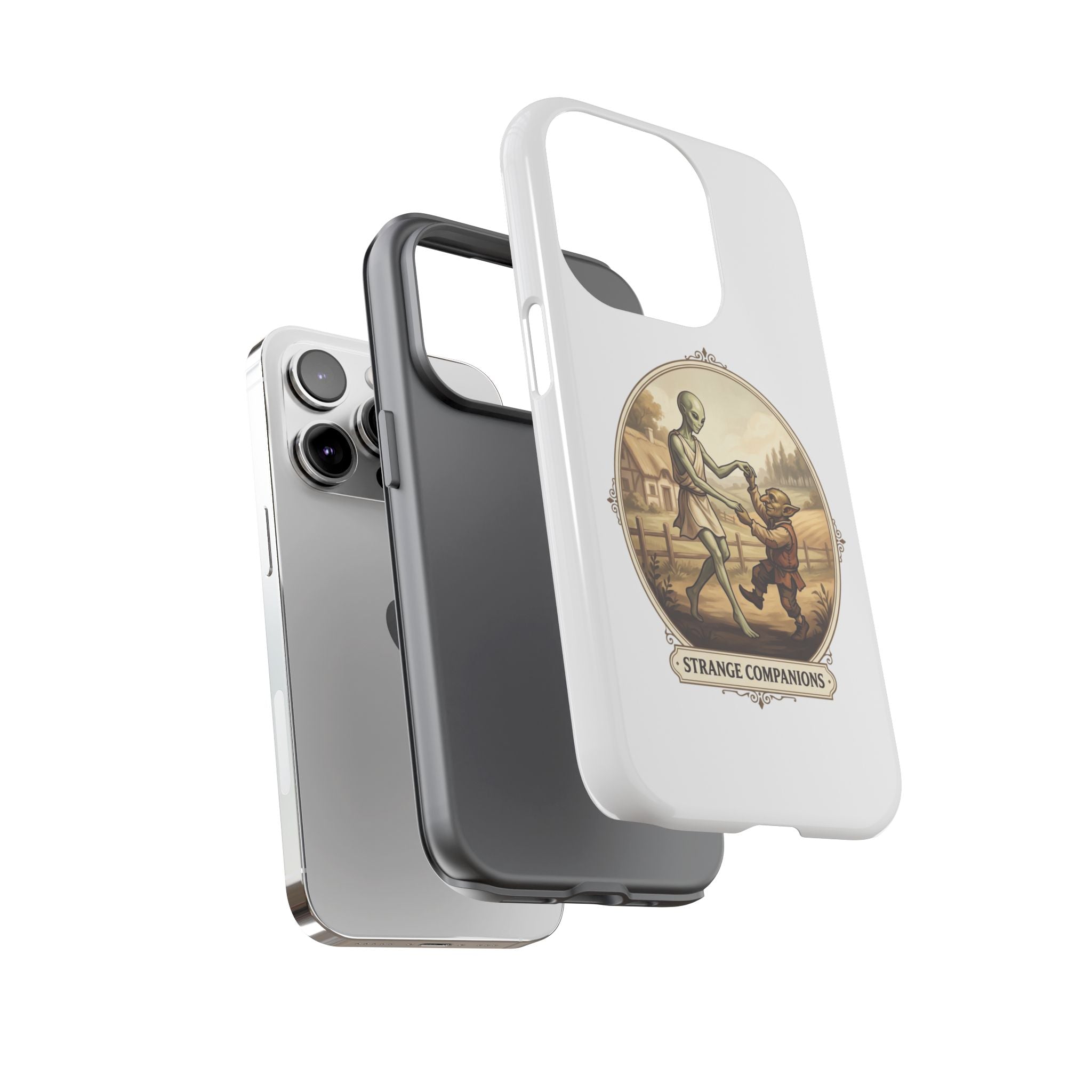 Phone Case — Vintage 'Strange Companions' Alien & Child Illustration