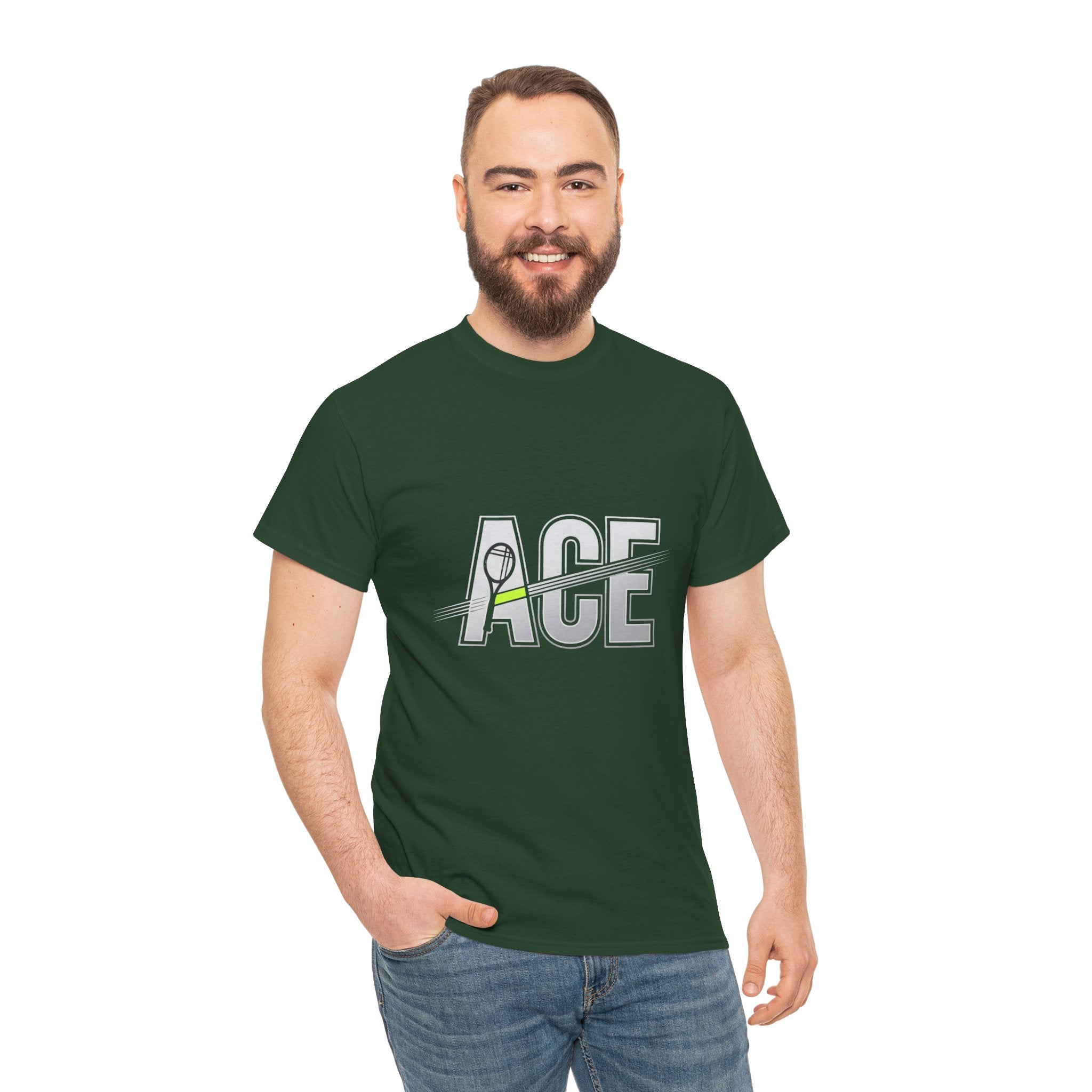 Ace Graphic Tee — Minimal Tennis 'ACE' Design