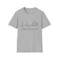 Tennis Rhythm T-Shirt — “The Rhythm of the Game” Tennis Racket & Ball Tee