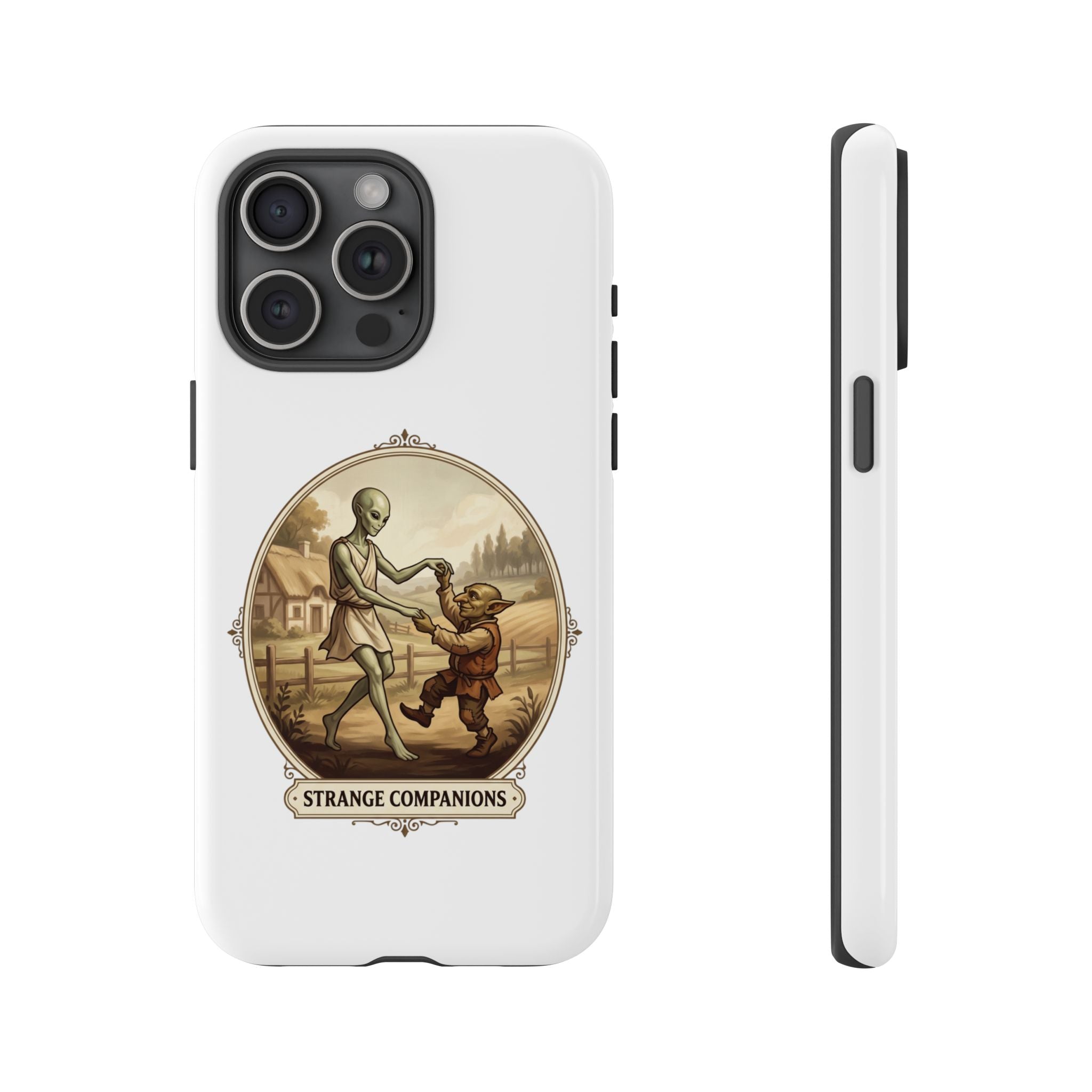 Phone Case — Vintage 'Strange Companions' Alien & Child Illustration