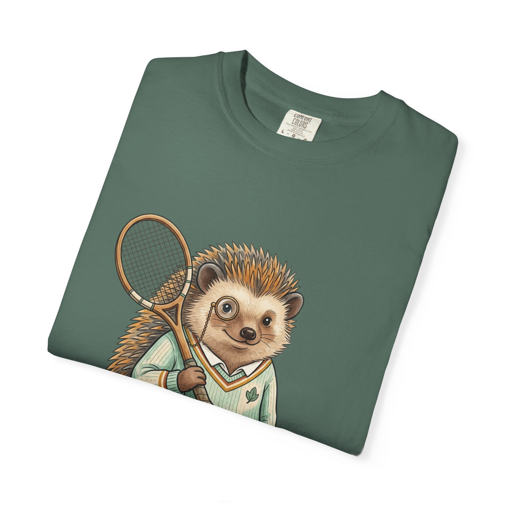 Hedgehog Tennis Player T‑Shirt — Cute Vintage Sports Animal Tee