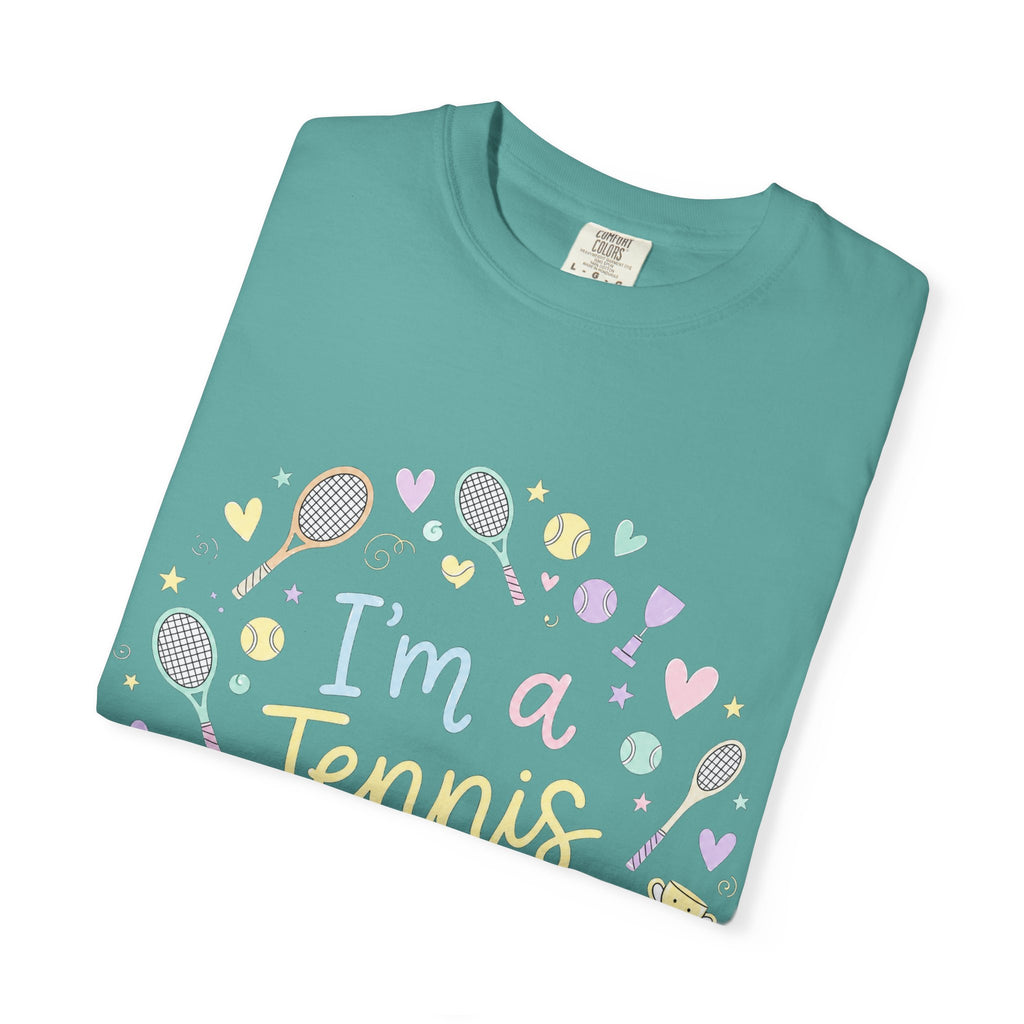 I'm a Tennis Addict T‑Shirt — Cute Pastel Tennis Graphic Tee for Players & Fans