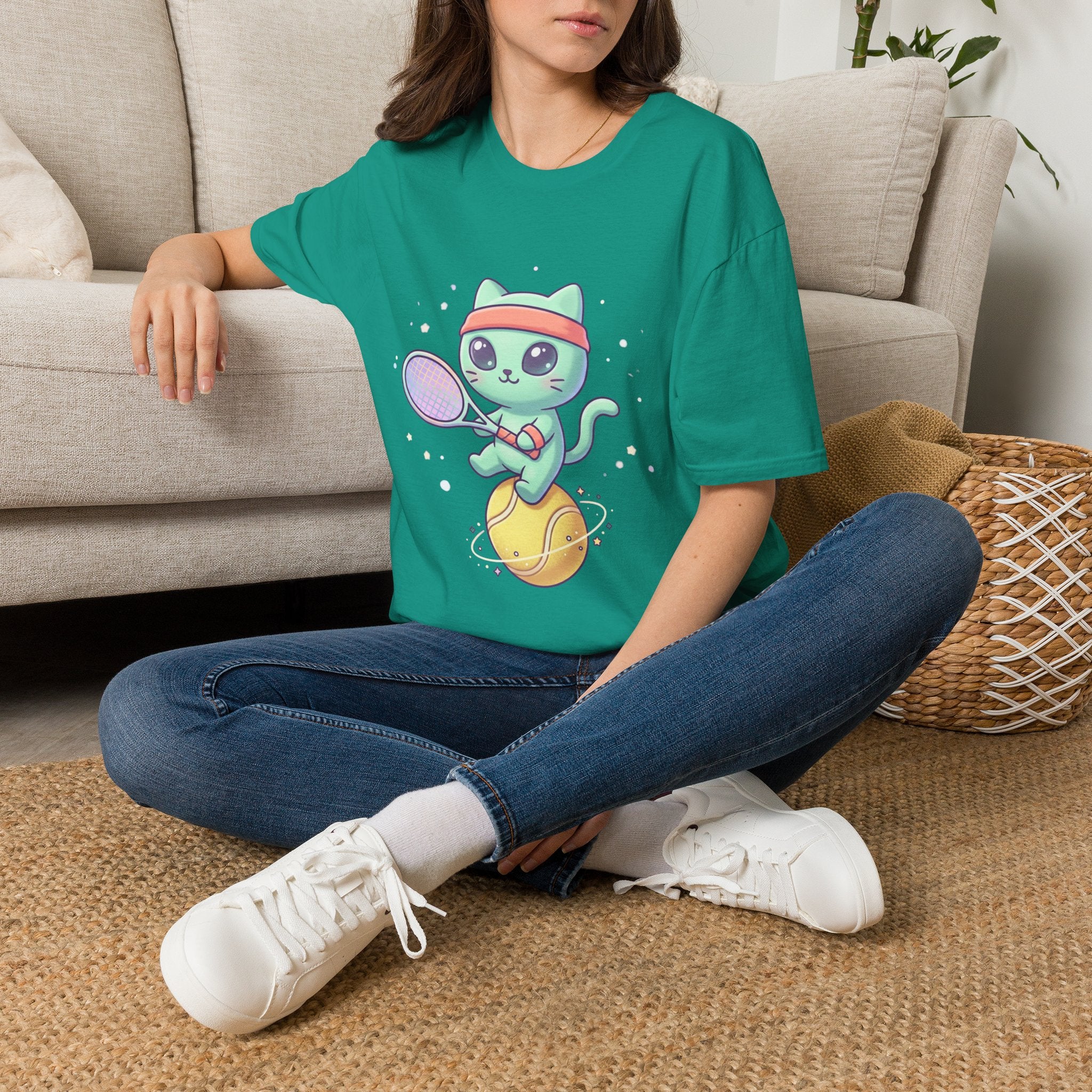 Cute Tennis Cat T-Shirt