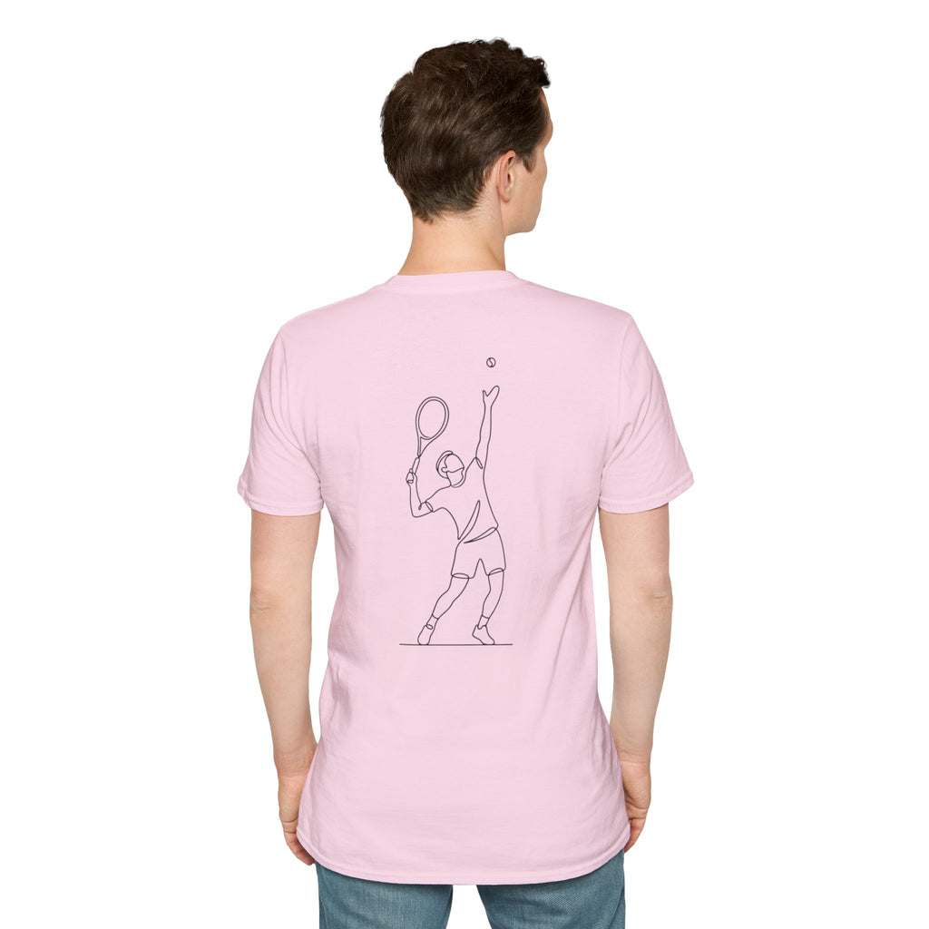 Tennis Script T-Shirt — Minimal Athletic Tee for Players & Fans
