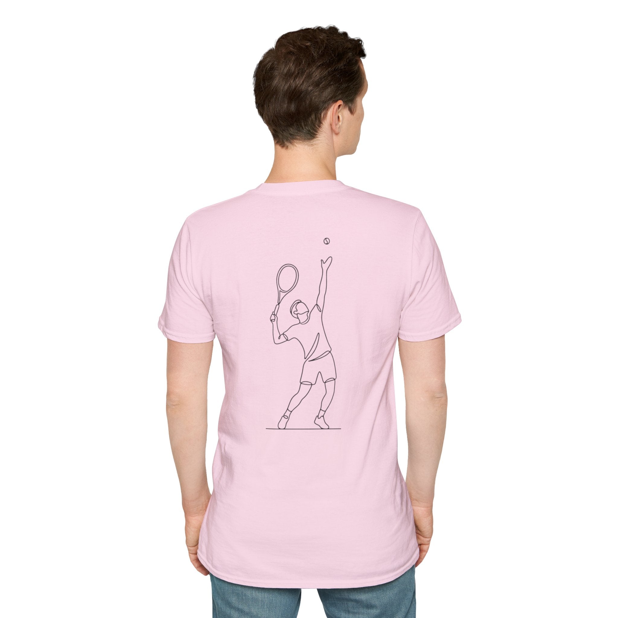 Tennis Script T-Shirt — Minimal Athletic Tee for Players & Fans