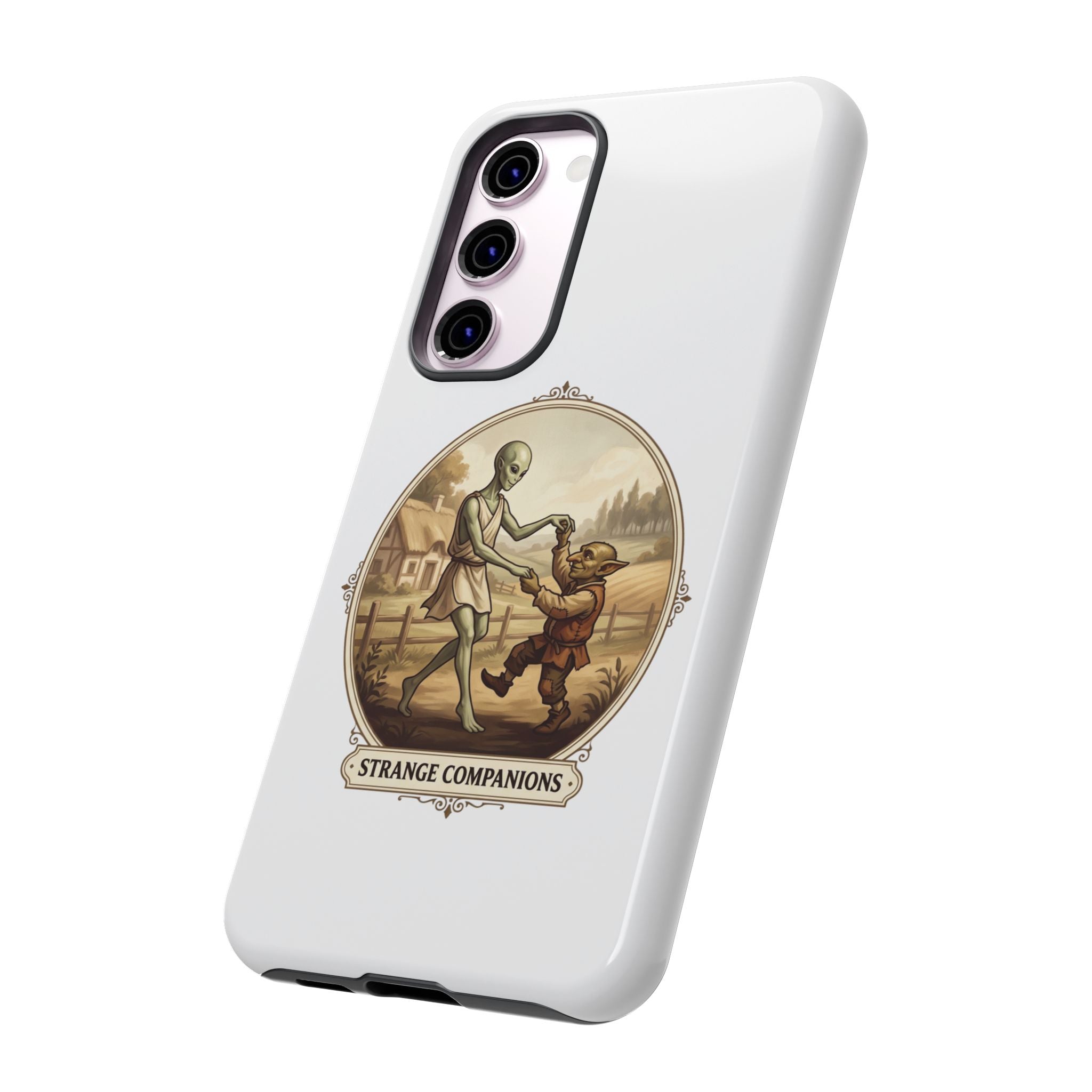 Phone Case — Vintage 'Strange Companions' Alien & Child Illustration