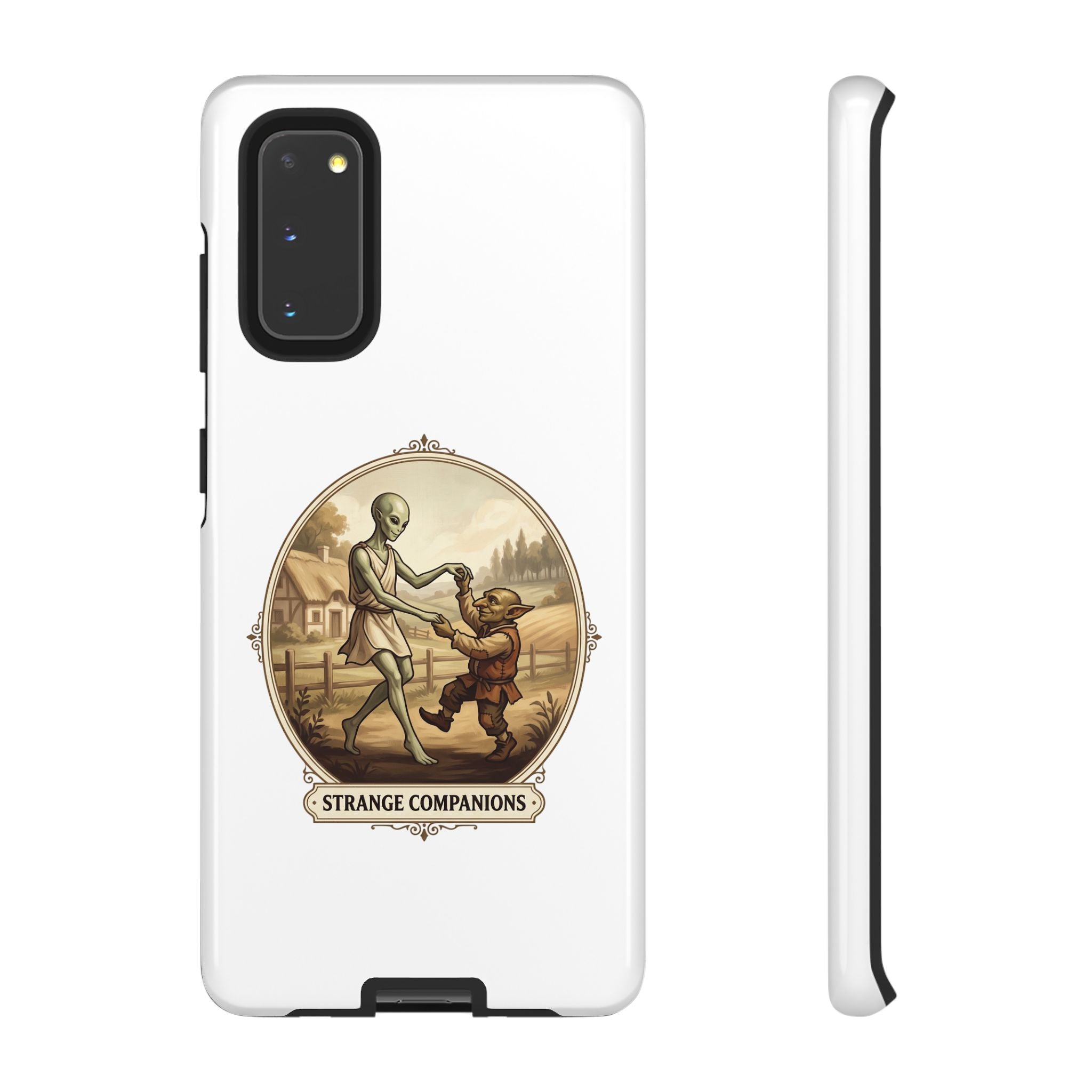 Phone Case — Vintage 'Strange Companions' Alien & Child Illustration