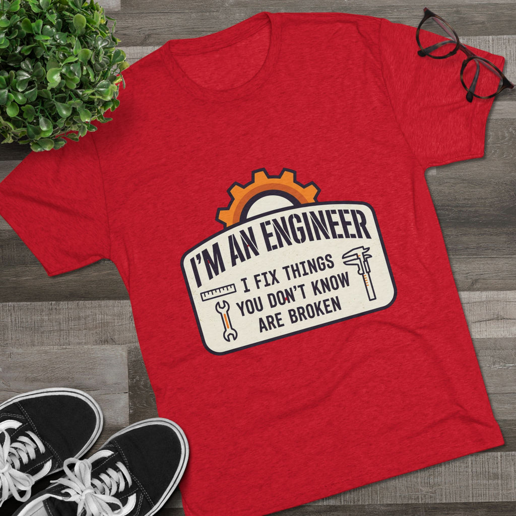 Engineer T‑Shirt – "I'm An Engineer: I Fix Things You Don't Know Are Broken" Graphic Tee