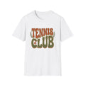 Tennis Club T‑Shirt — Retro Green & Orange Graphic Tee