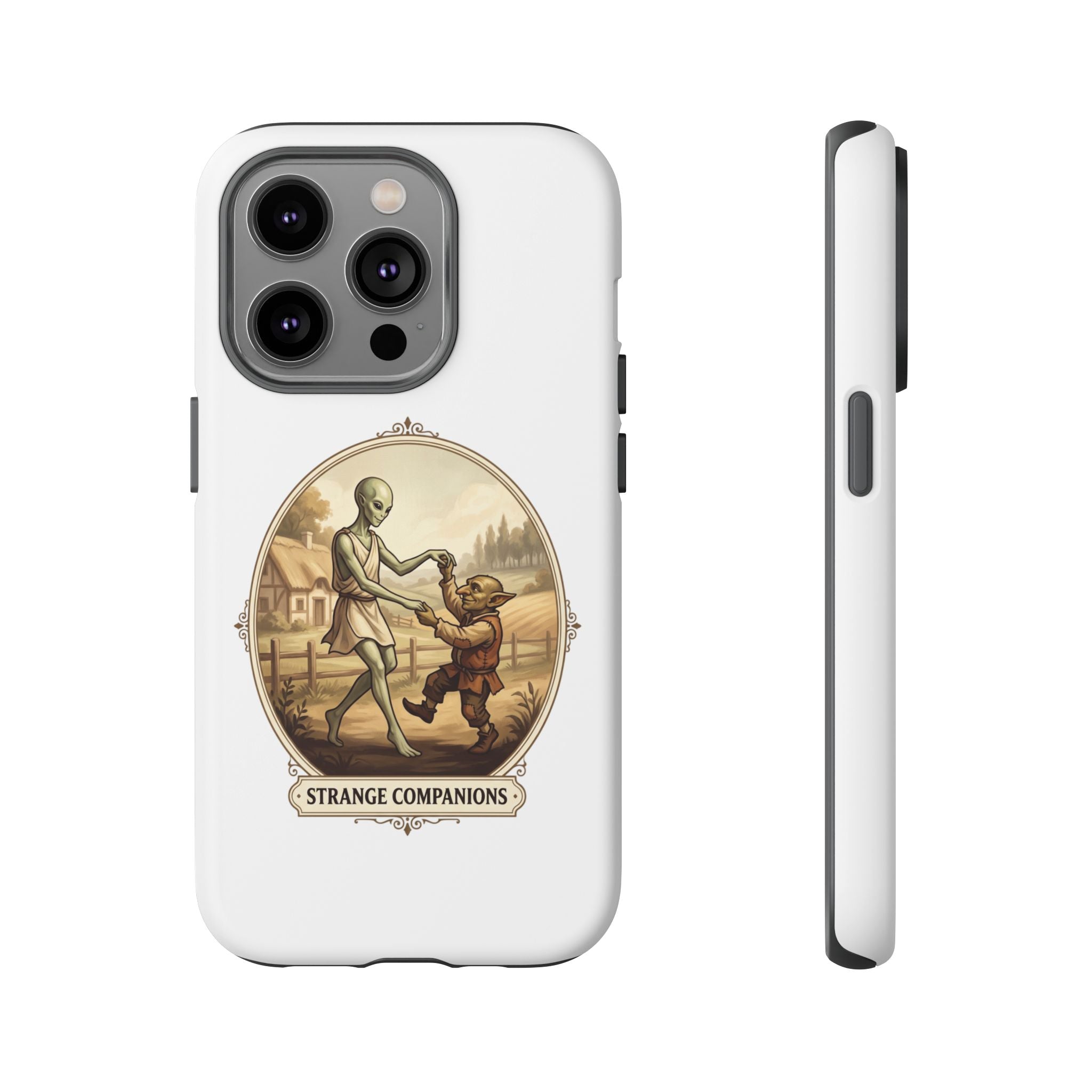 Phone Case — Vintage 'Strange Companions' Alien & Child Illustration