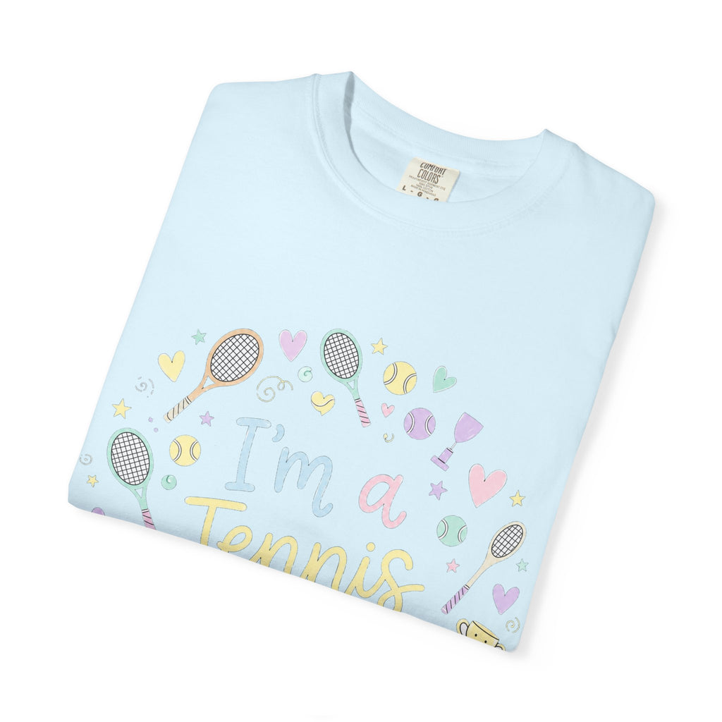 I'm a Tennis Addict T‑Shirt — Cute Pastel Tennis Graphic Tee for Players & Fans