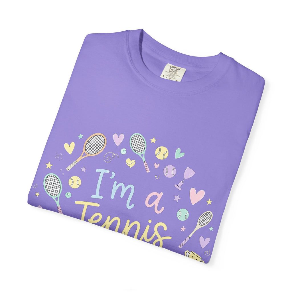 I'm a Tennis Addict T‑Shirt — Cute Pastel Tennis Graphic Tee for Players & Fans