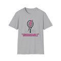 Unshakable Tennis Racket T-Shirt — Empowering Pink Lightning Tennis Tee