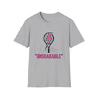 Unshakable Tennis Racket T-Shirt — Empowering Pink Lightning Tennis Tee