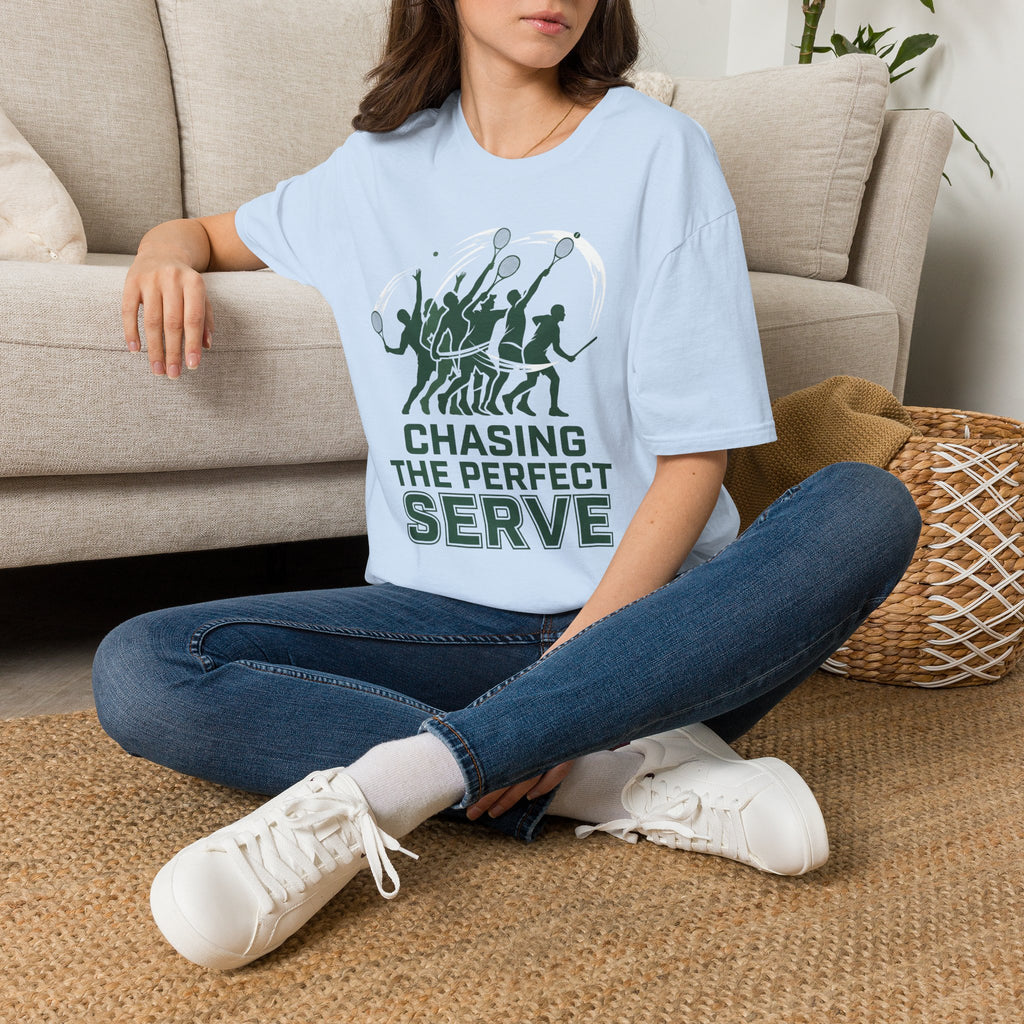 T-Shirt — Chasing the Perfect Serve Tennis Graphic Tee
