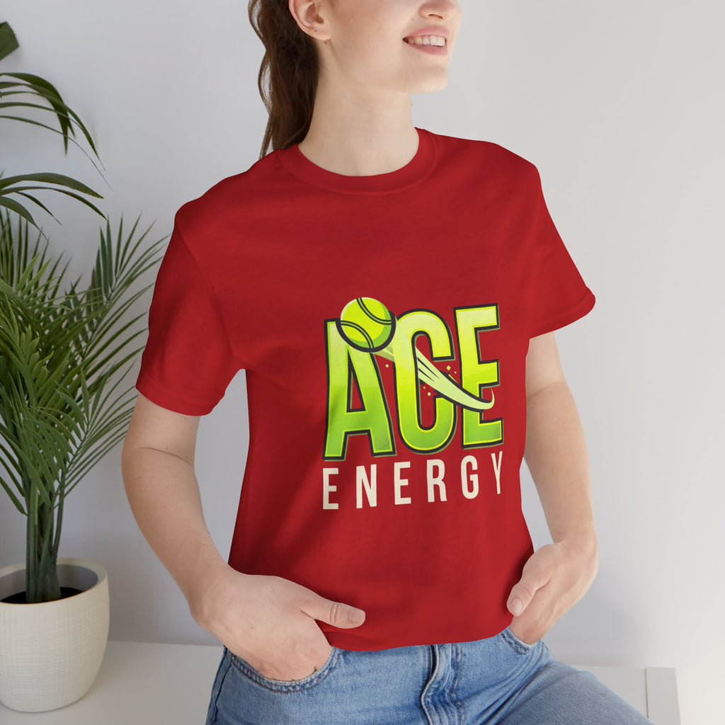 T-Shirt — "Ace Energy" Tennis Graphic Tee