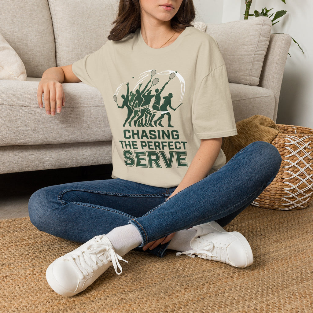 T-Shirt — Chasing the Perfect Serve Tennis Graphic Tee