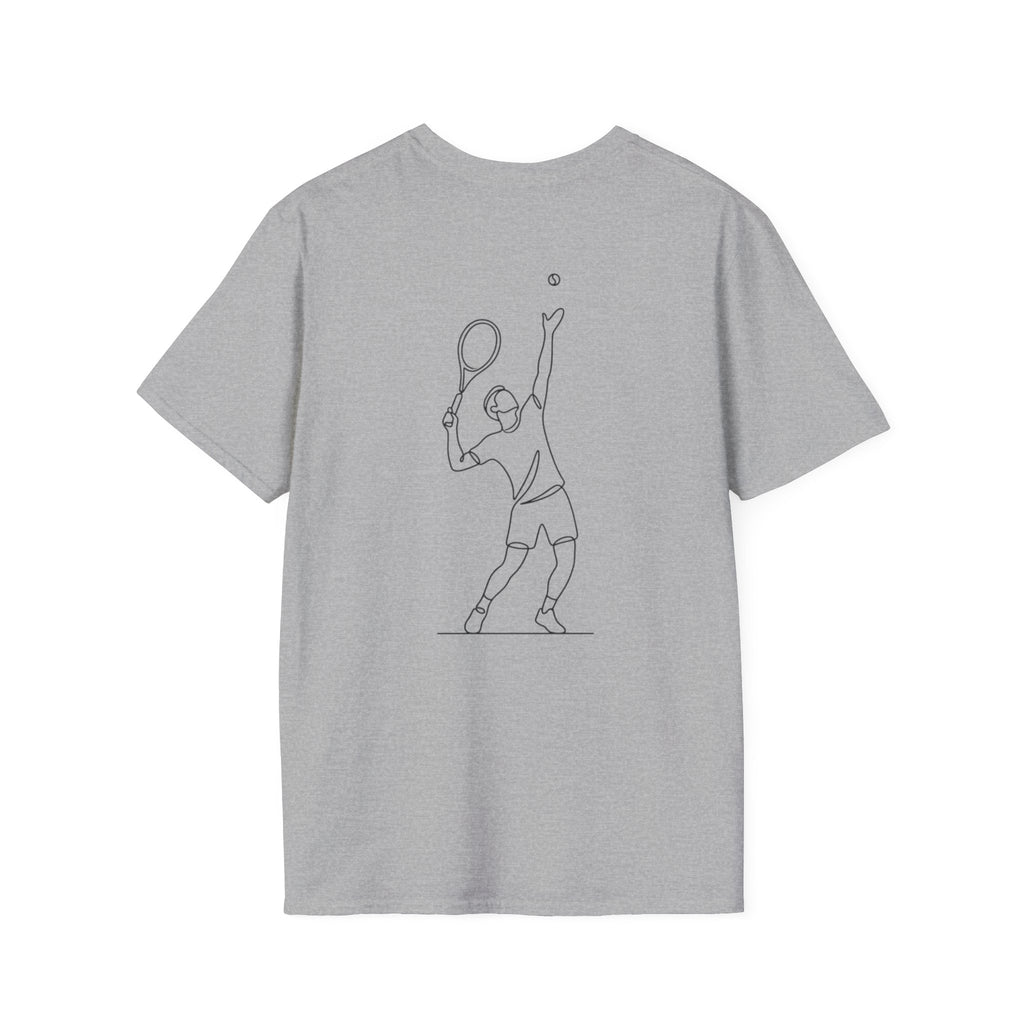Tennis Script T-Shirt — Minimal Athletic Tee for Players & Fans