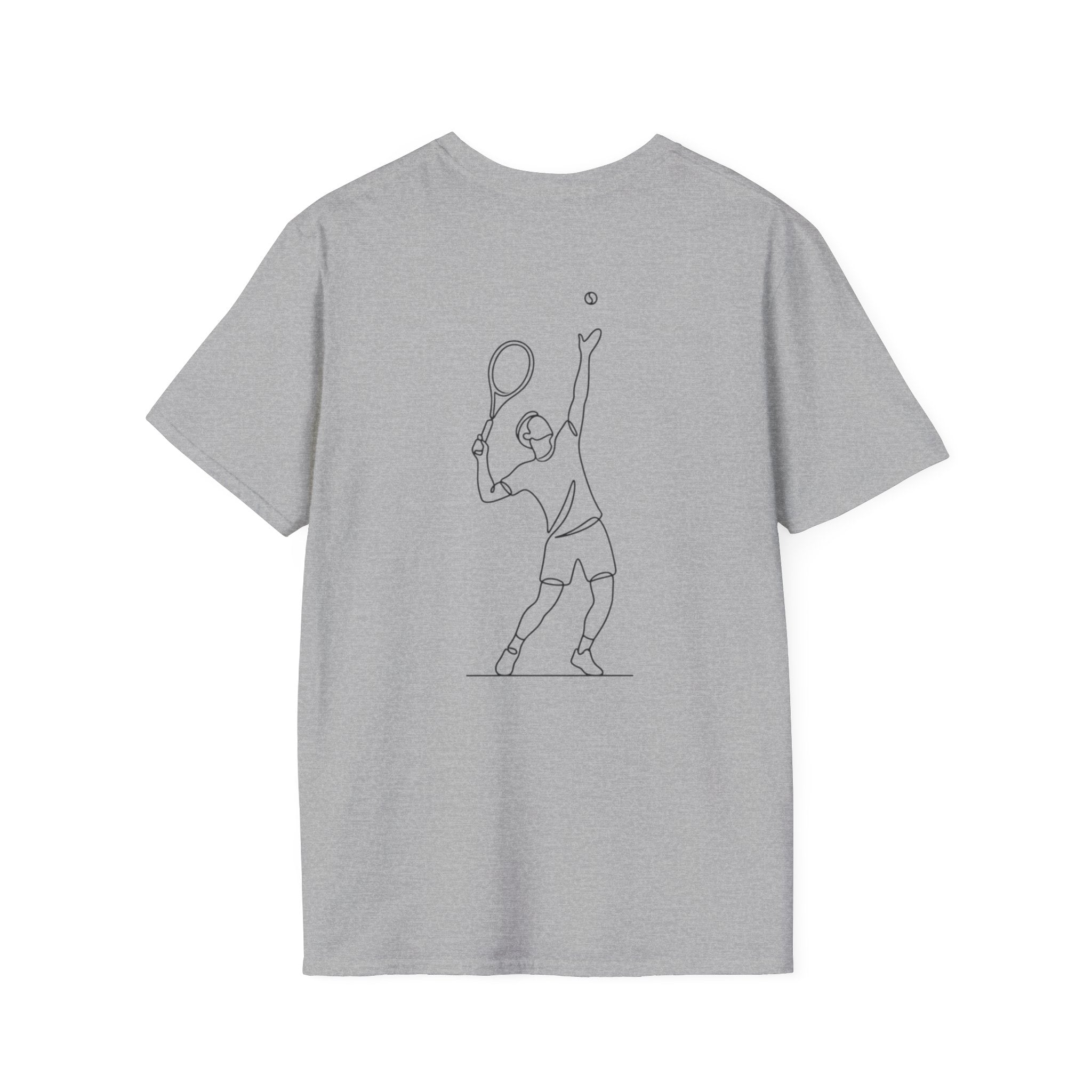 Tennis Script T-Shirt — Minimal Athletic Tee for Players & Fans