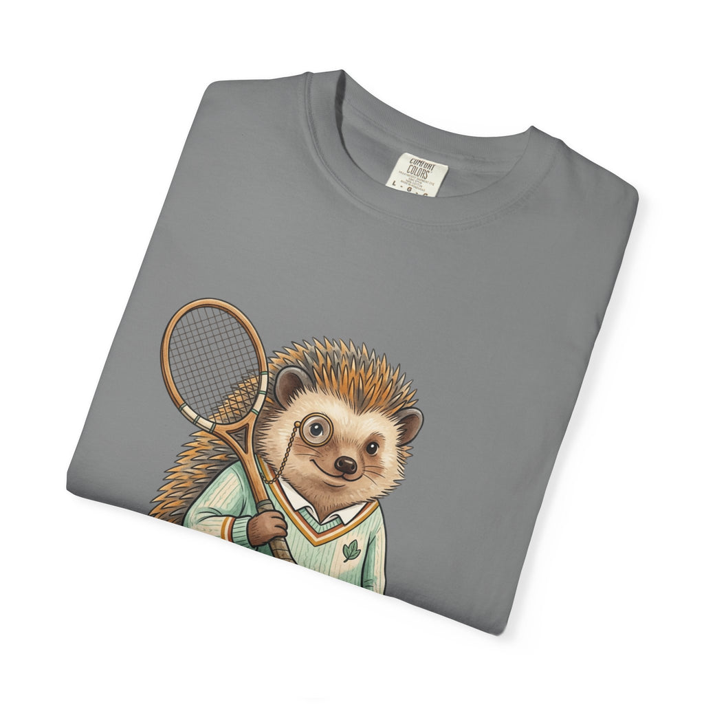 Hedgehog Tennis Player T‑Shirt — Cute Vintage Sports Animal Tee