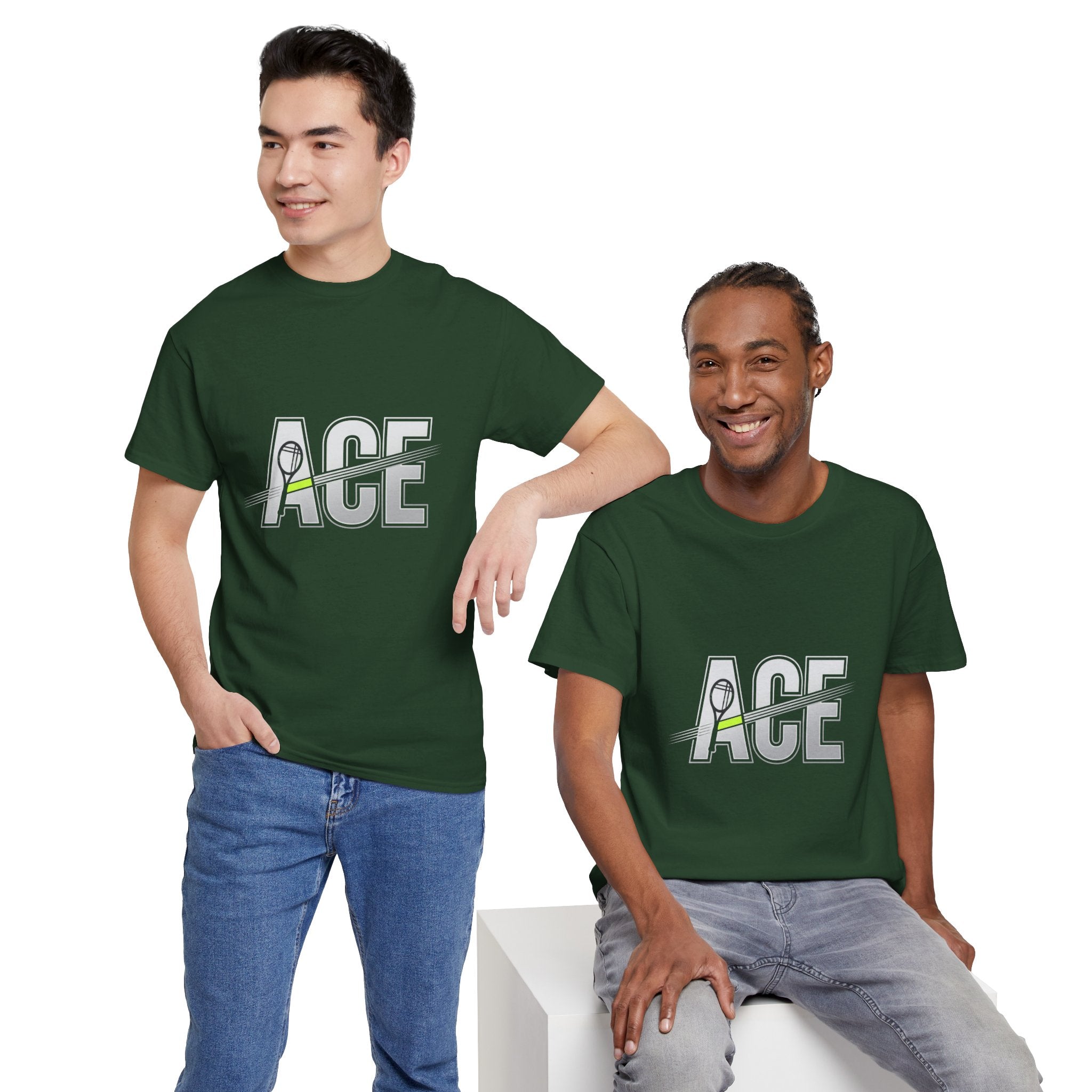 Ace Graphic Tee — Minimal Tennis 'ACE' Design