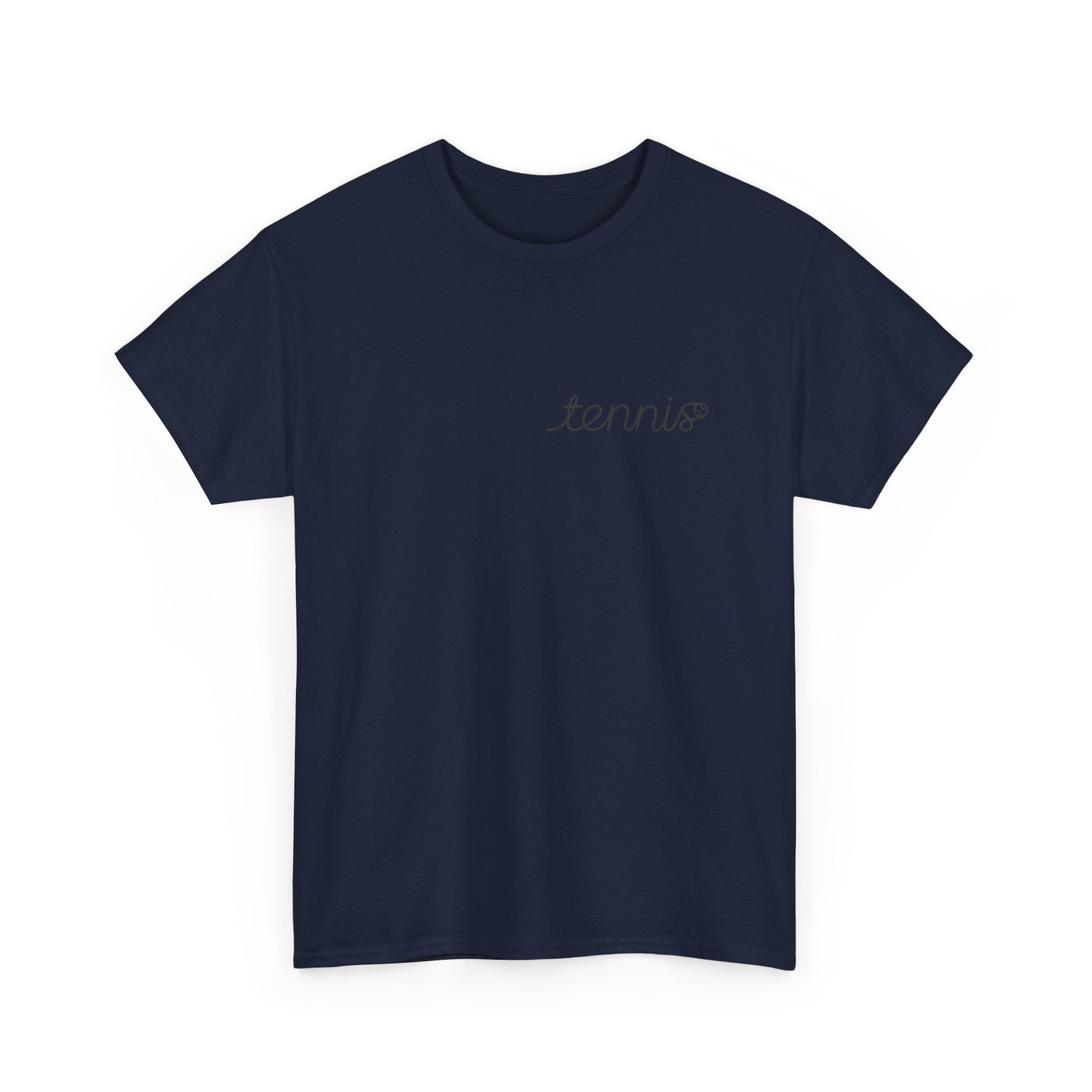 Tennis Serve Line Art Tee — Minimalist Tennis T-Shirt