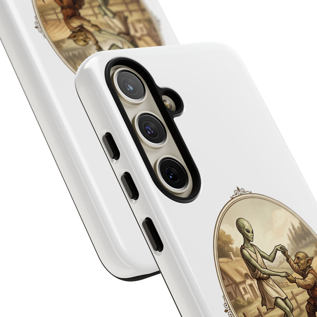Phone Case — Vintage 'Strange Companions' Alien & Child Illustration