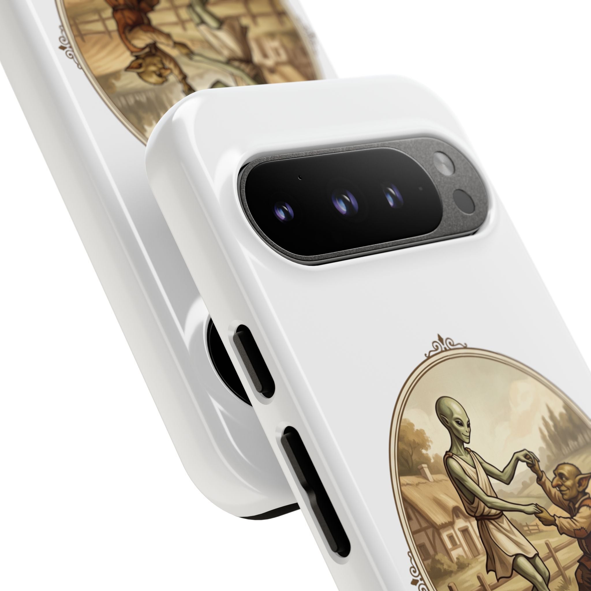 Phone Case — Vintage 'Strange Companions' Alien & Child Illustration