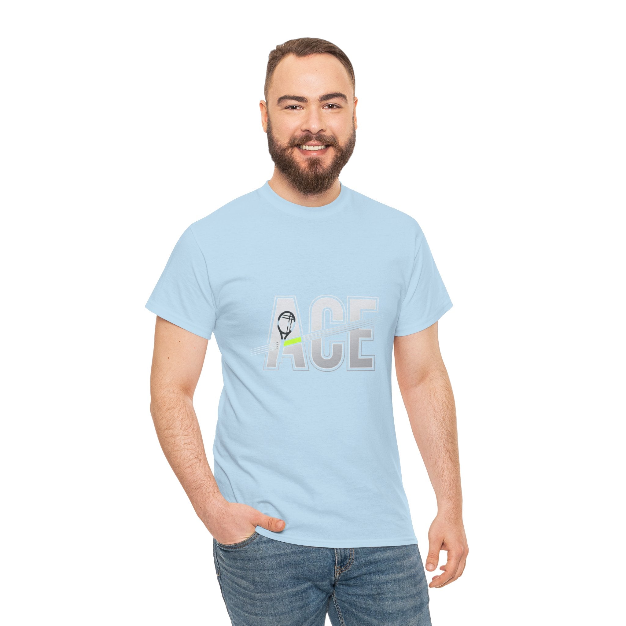 Ace Graphic Tee — Minimal Tennis 'ACE' Design