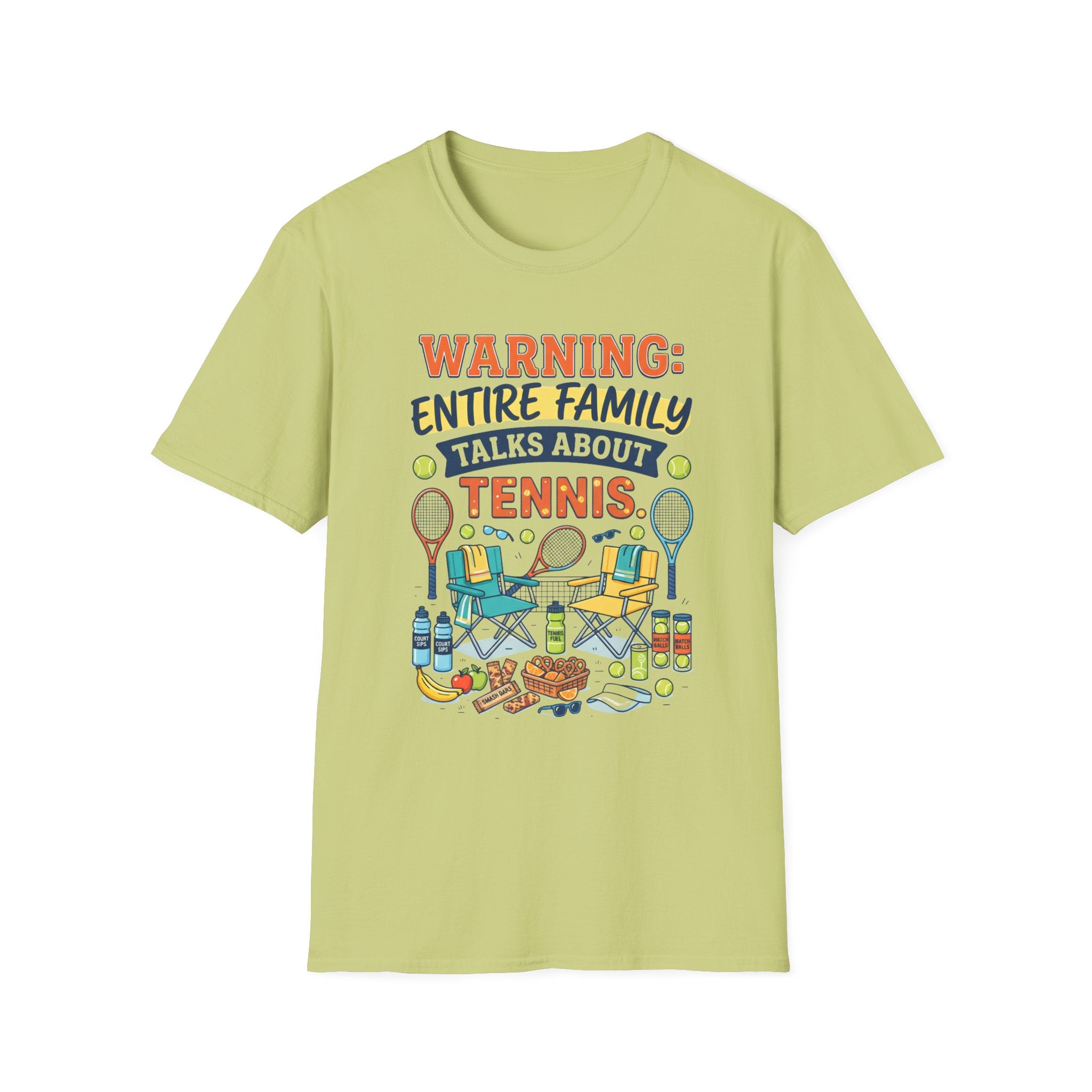 Warning: Entire Family Talks About Tennis T‑Shirt