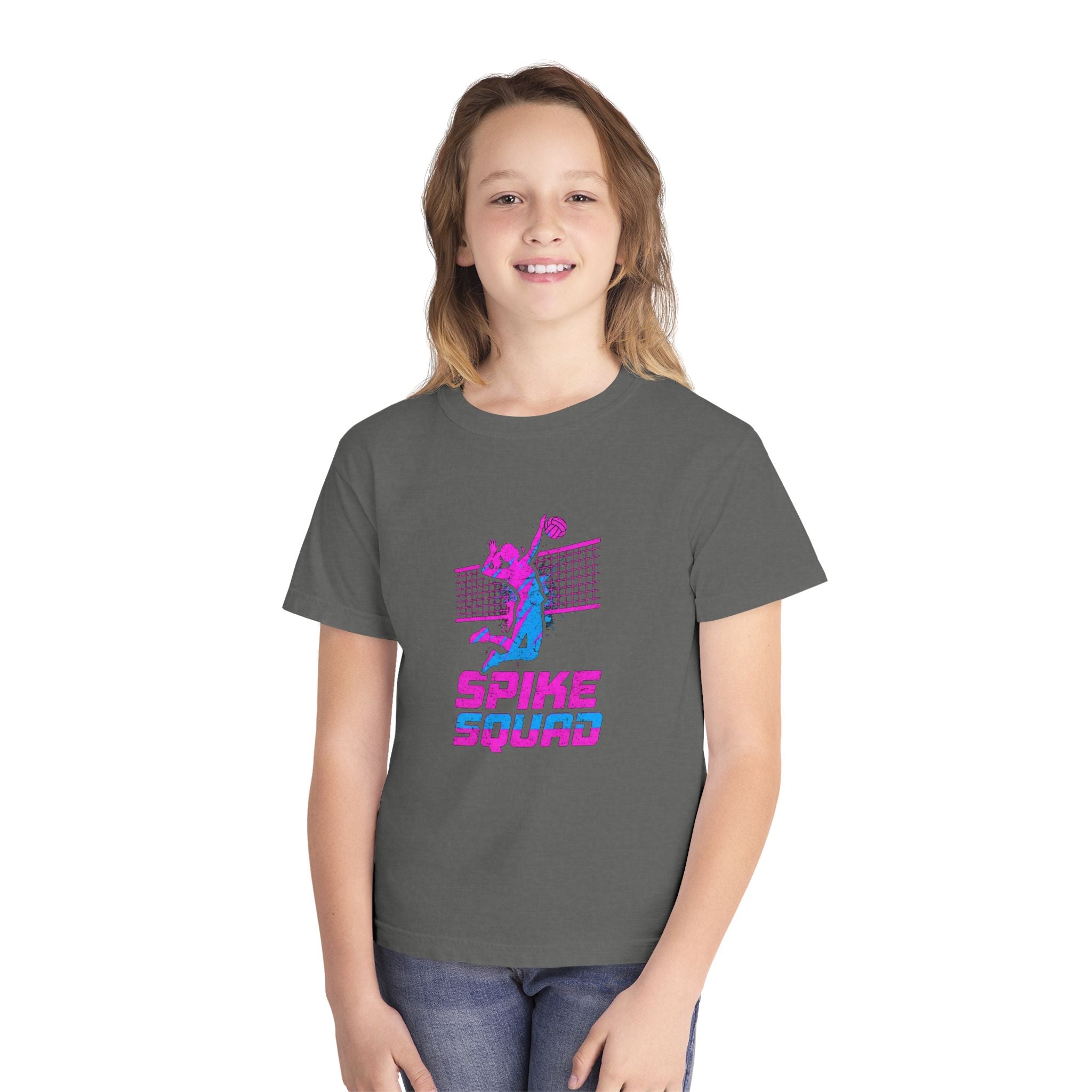 Youth Volleyball Tee — Retro ‘Spike Squad’ Graphic