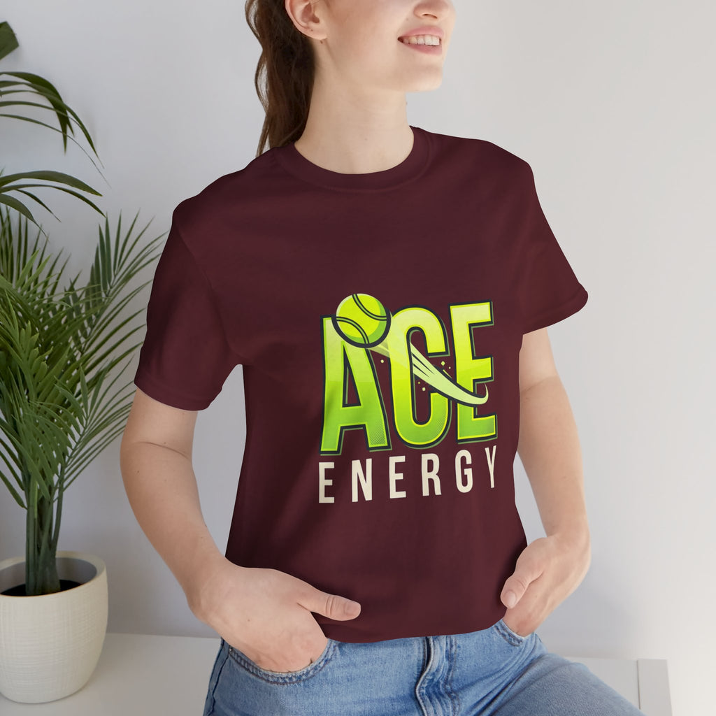 T-Shirt — "Ace Energy" Tennis Graphic Tee