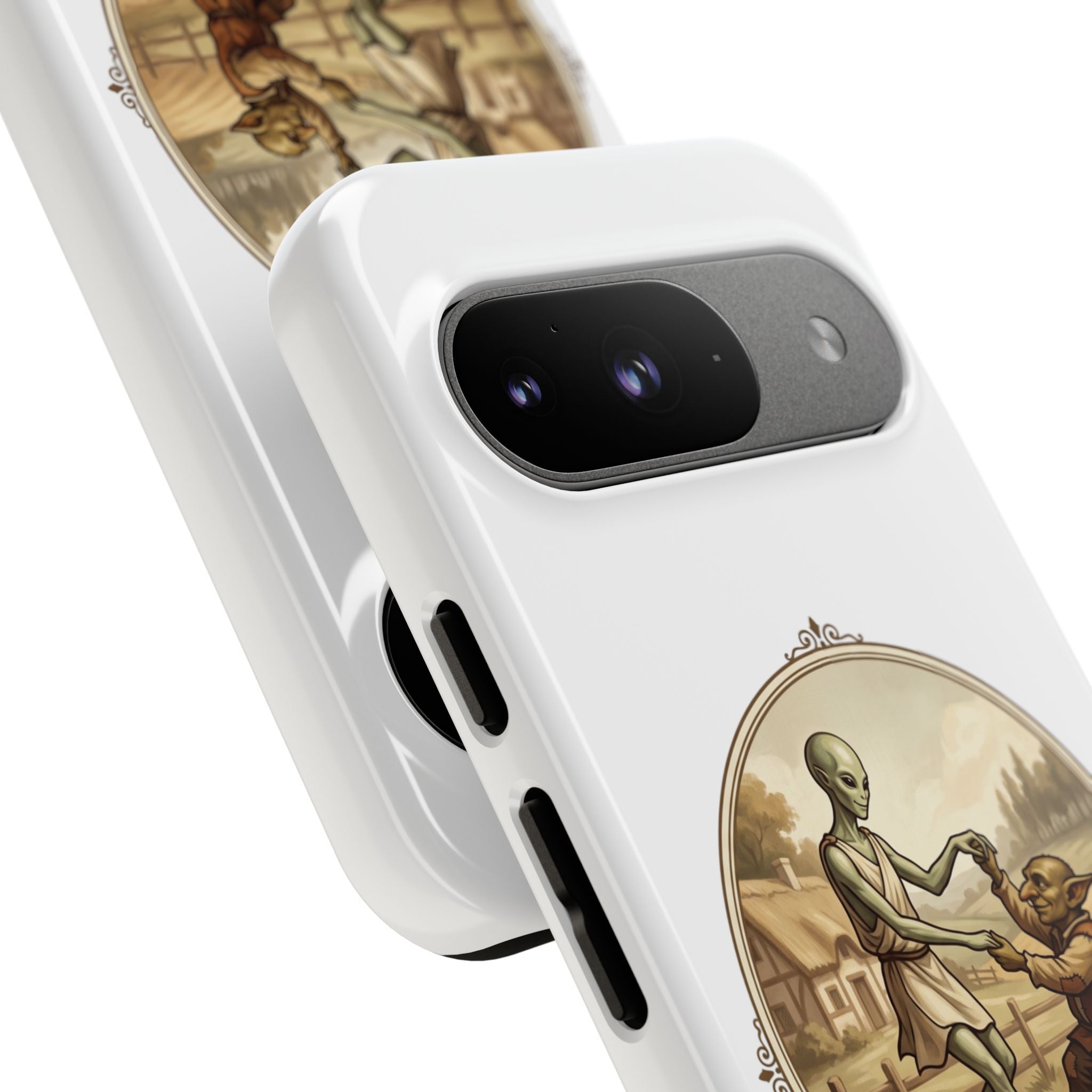 Phone Case — Vintage 'Strange Companions' Alien & Child Illustration