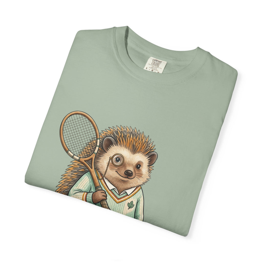 Hedgehog Tennis Player T‑Shirt — Cute Vintage Sports Animal Tee
