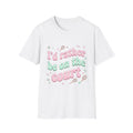 T-Shirt — "I'd Rather Be on the Court" Tennis Graphic Tee